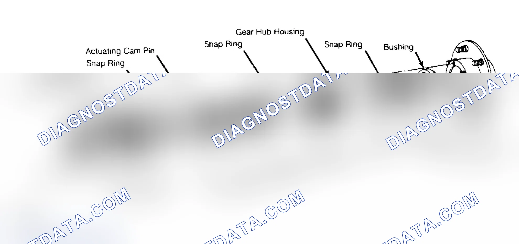 Scheme 14: Exploded View of Spicer (Dana) External Locking Hub