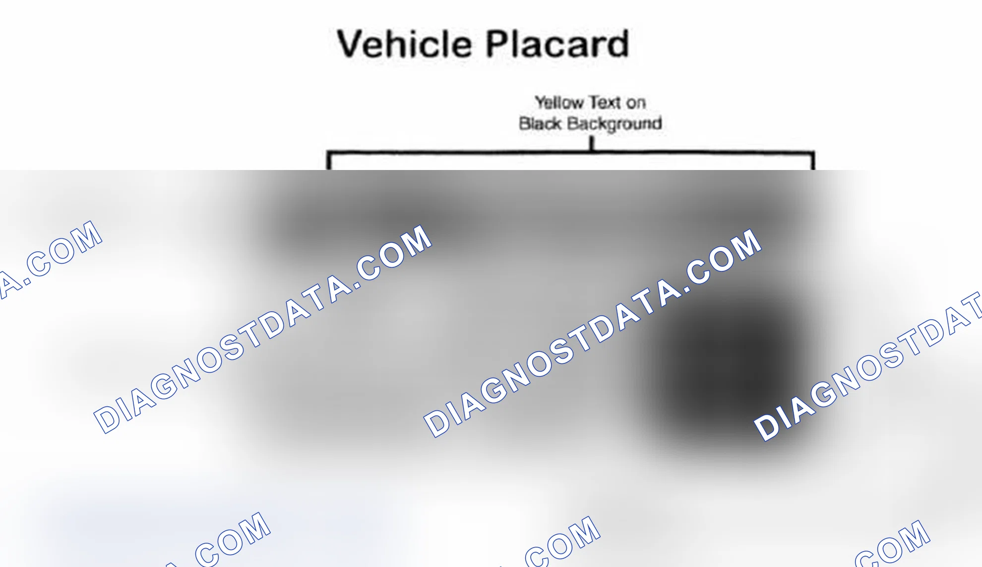 Scheme 28: Vehicle Tire Placard - Typical