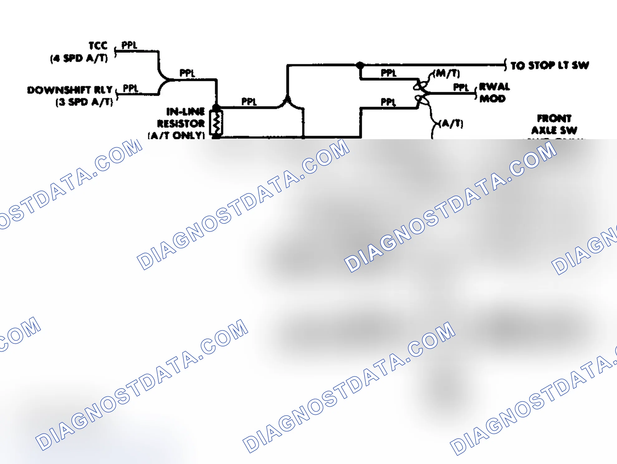 Scheme 2: Transfer Case Circuit (1988)