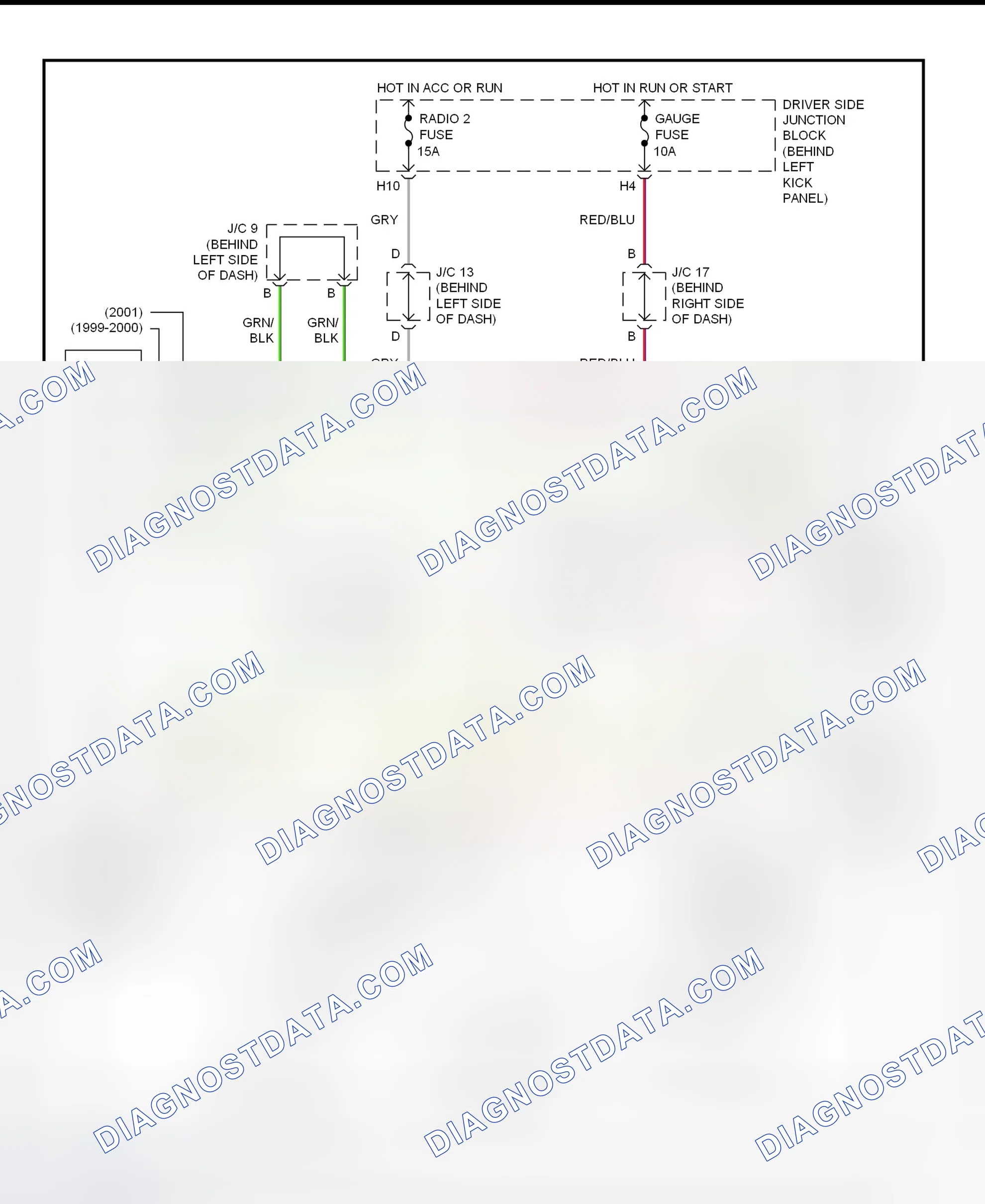 Scheme 197: Shift Interlock System Wiring Diagram (2001 - Lexus GS430)