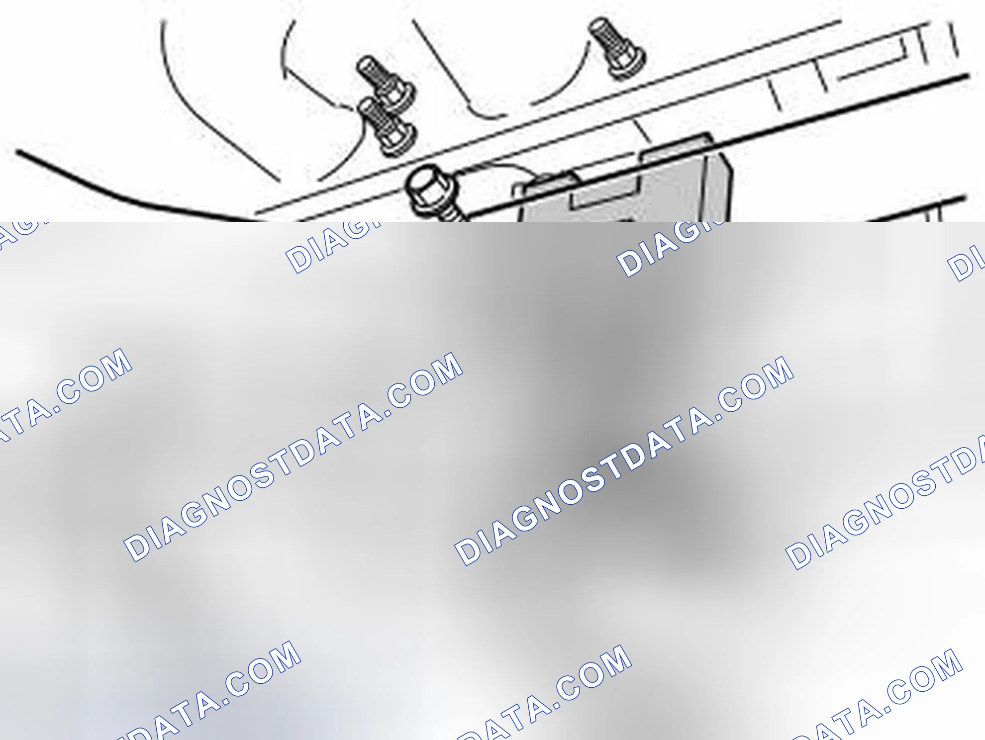 Scheme 585: Applies to cars with five cylinder engines without a stay for the turbo unit
