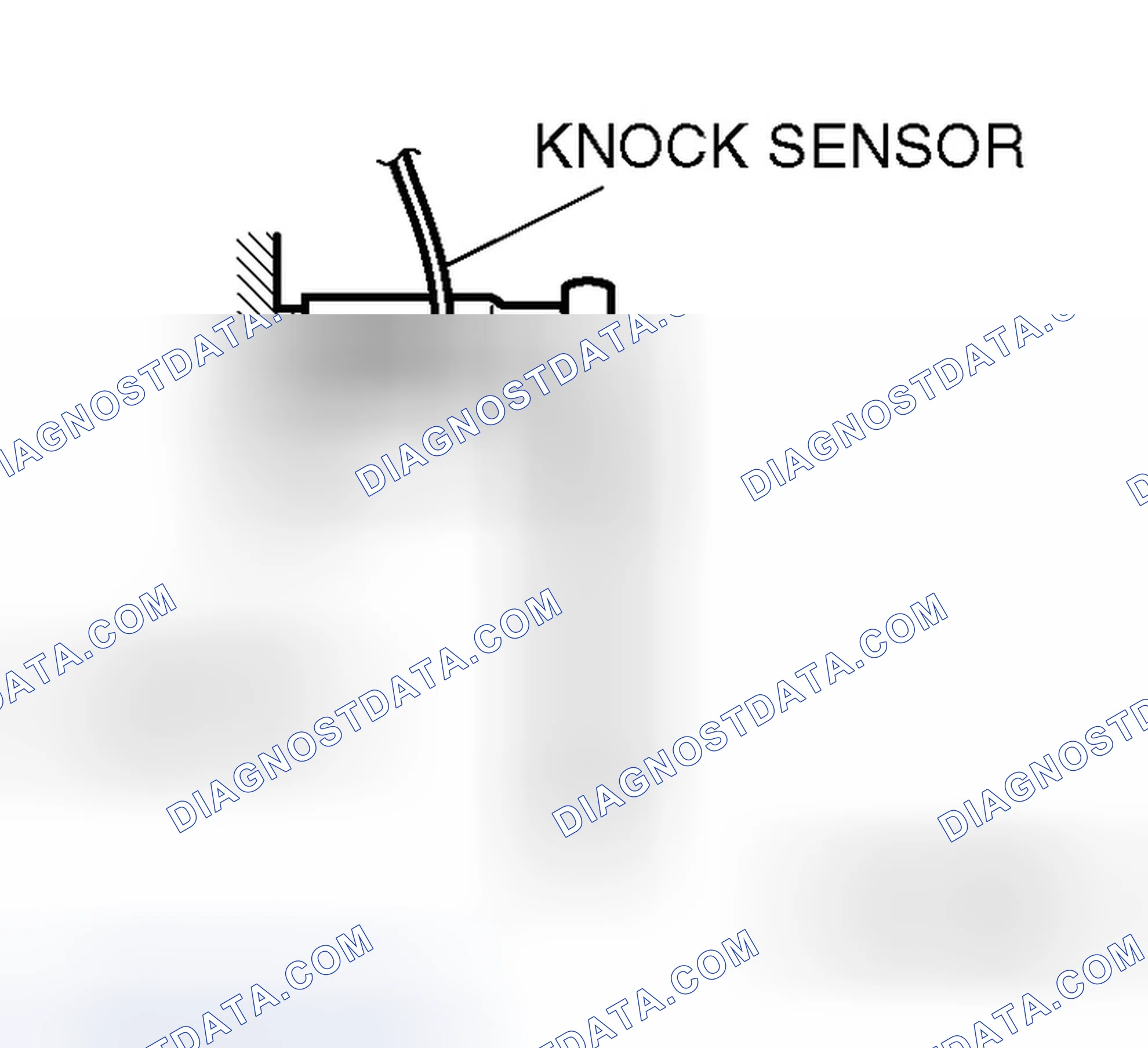 Scheme 3: << A >> KNOCK SENSOR REMOVAL