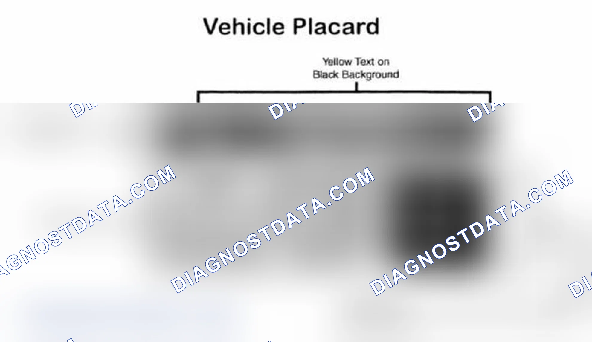 Scheme 28: Vehicle Tire Placard - Typical