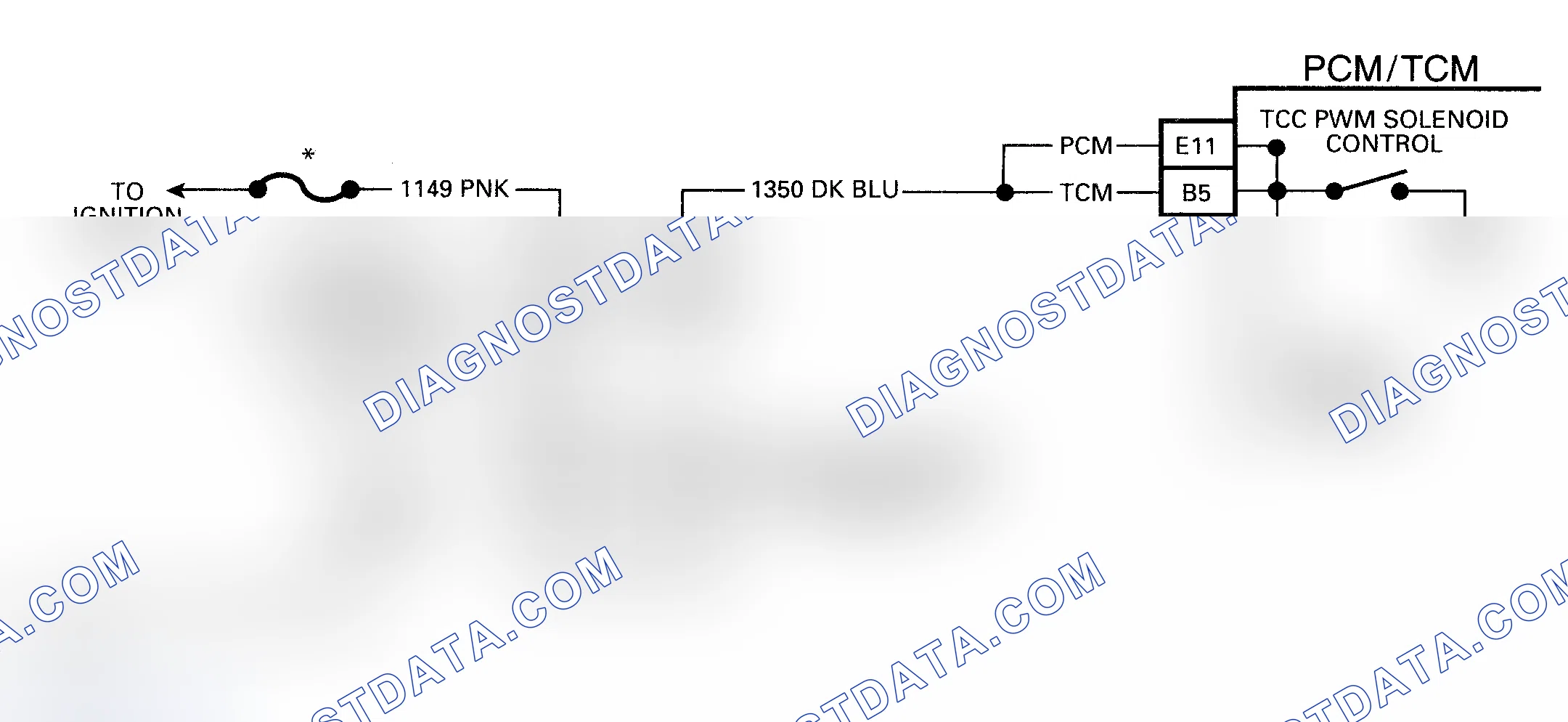 Scheme 364: Code 83 Schematic (All Models) TCC Solenoid Circuit Fault