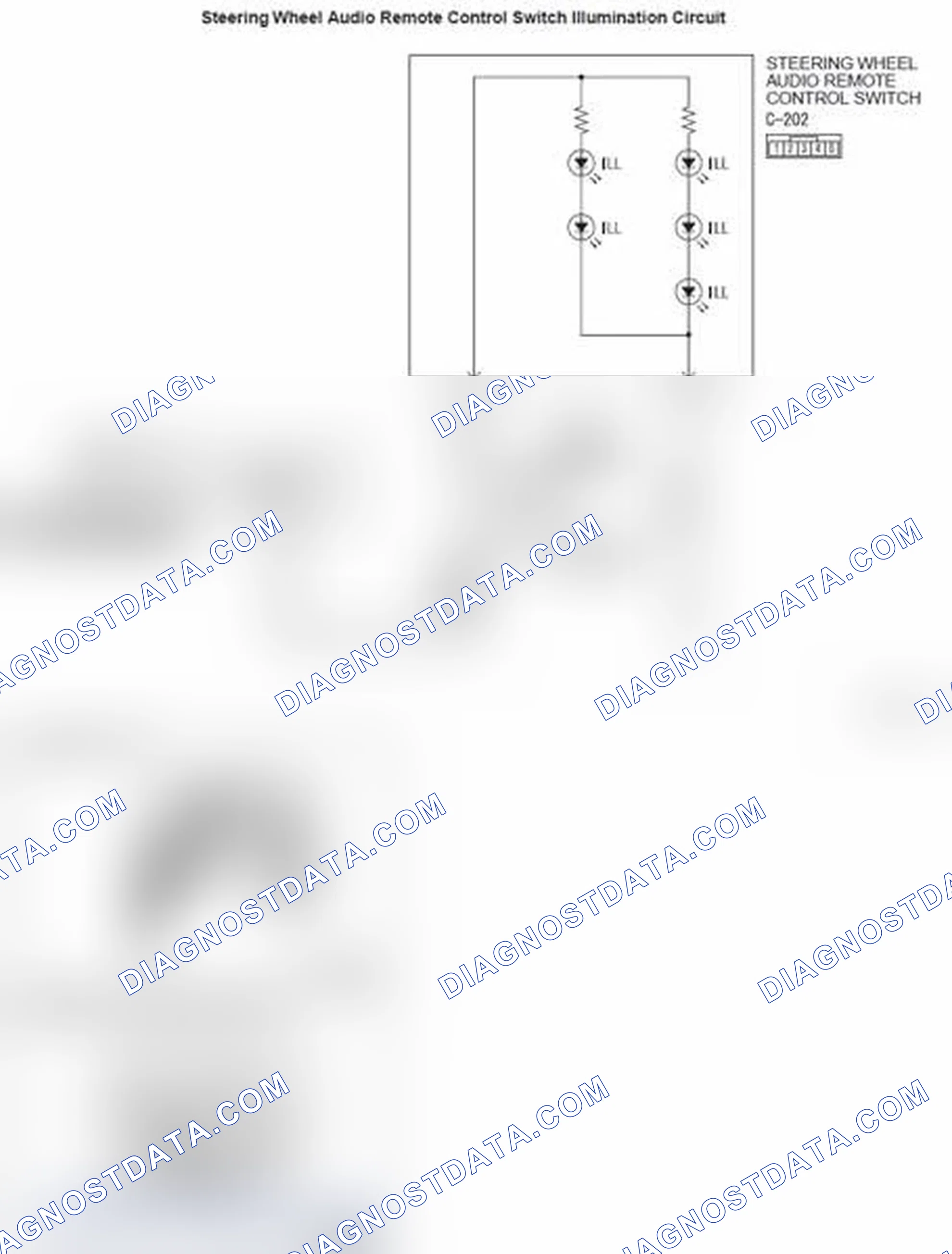 Scheme 209: Inspection Procedure 3: Steering wheel audio remote control switch illumination does not come on