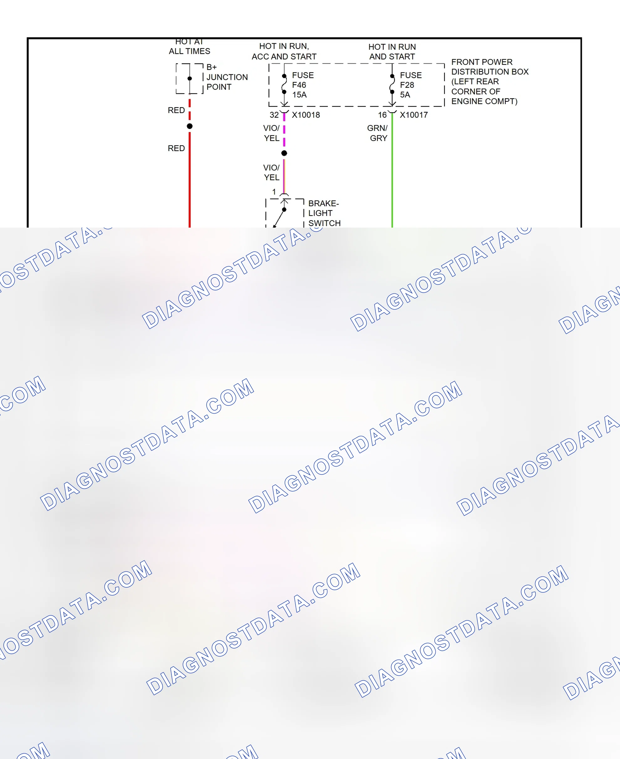 Scheme 68: Shift Interlock System Wiring Diagram (1999 BMW 3-Series Except 1998 318ti)