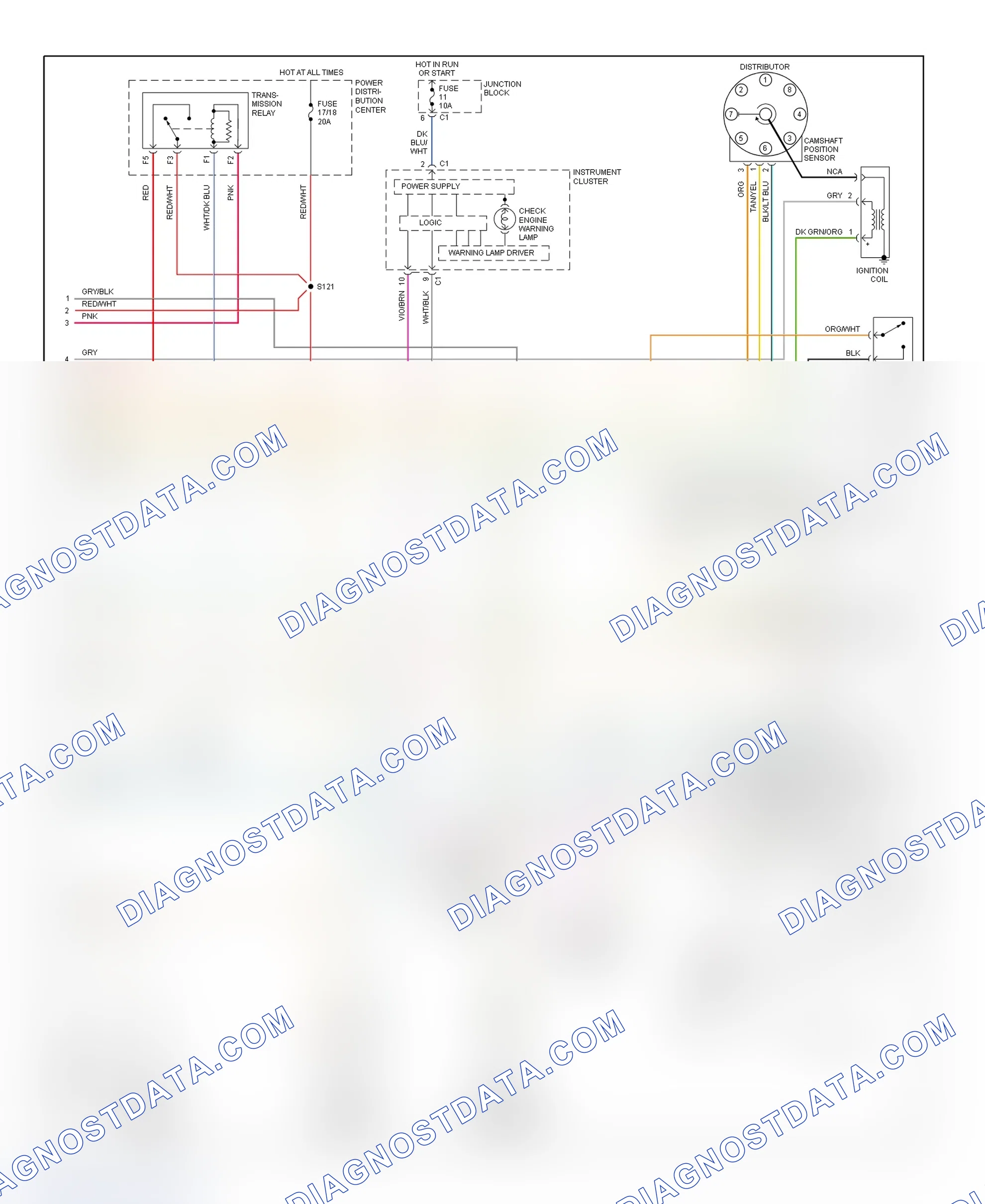 Scheme 60: PCM Wiring Diagram (Ram Van & Ram Wagon - 5.2L CNG - 3 Of 3)