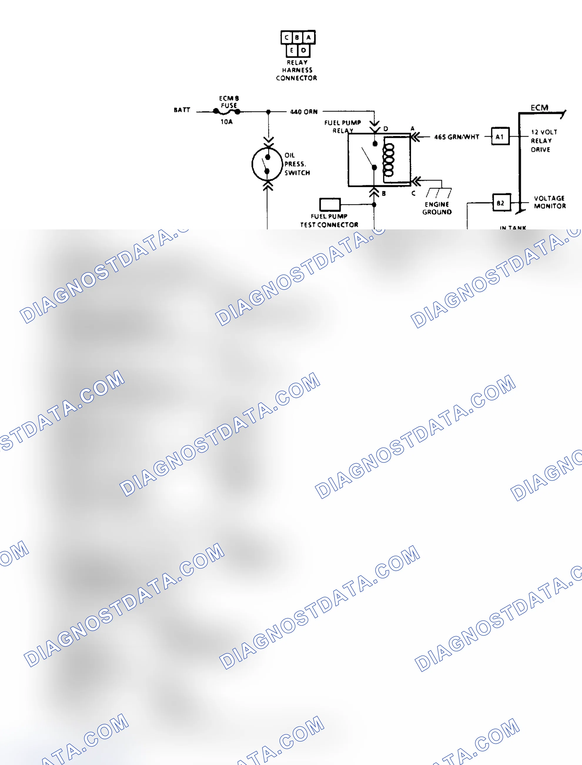 Scheme 117: Chart A5 - Fuel Pump Relay Circuit Diagnosis ("M" Series & "S/T" Series)