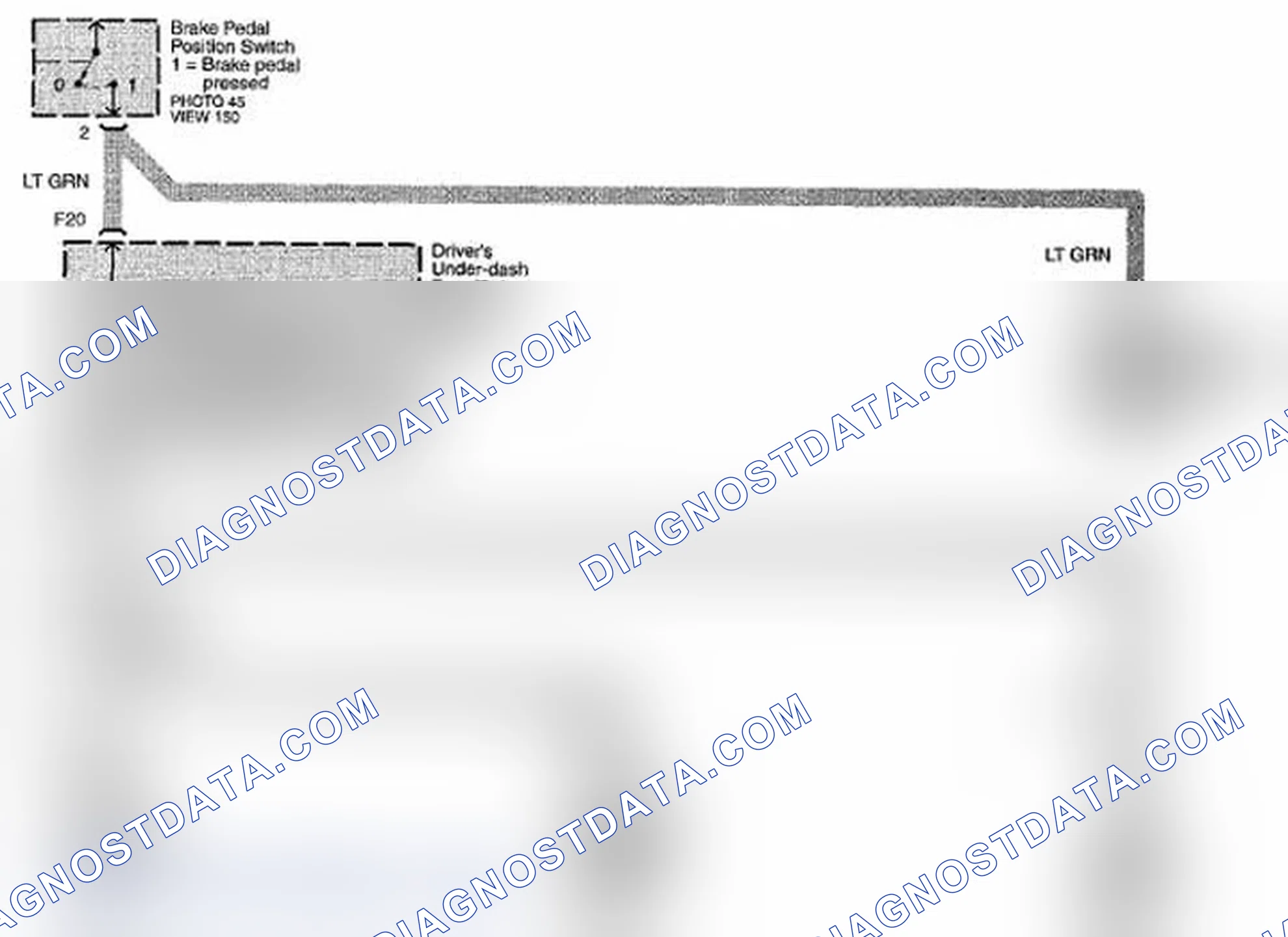 Scheme 121: Brake Pedal Position Circuit Diagram (Page 15-1)