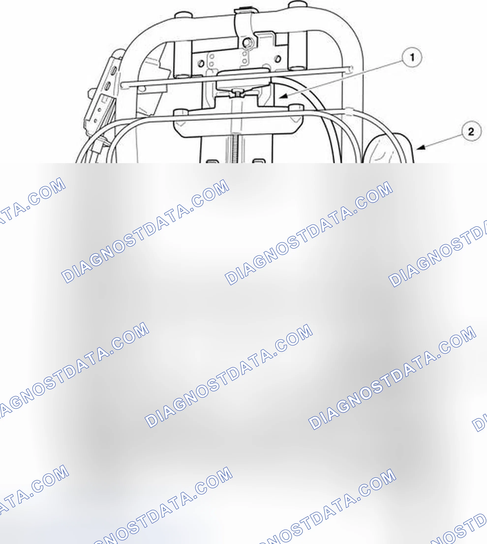 Scheme 67: Front Seat Head Restraint - Vehicles Without: Recaro Seats