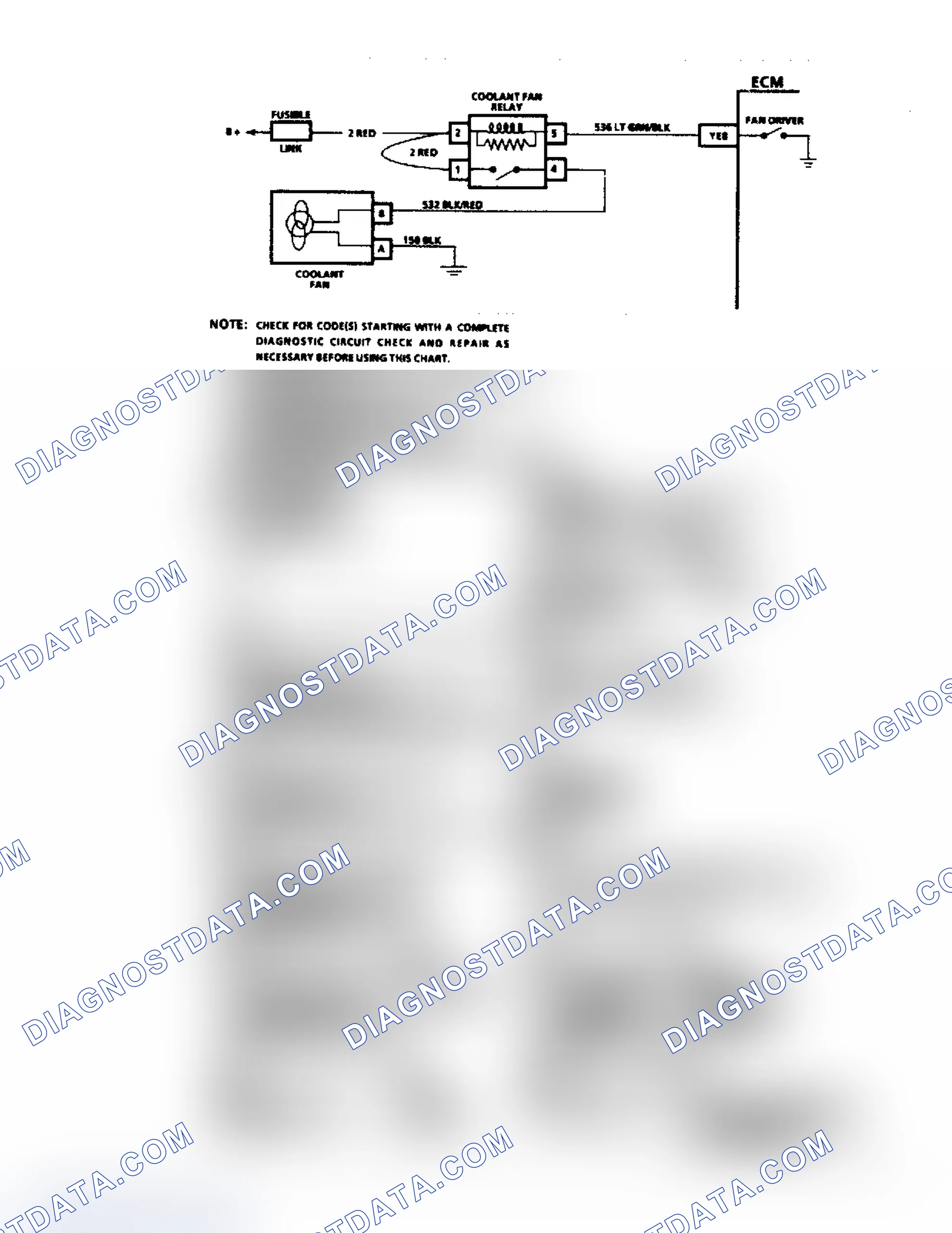 Fig. 4: Engine Cooling Fan Check 2.3L Turbo - VIN A & D