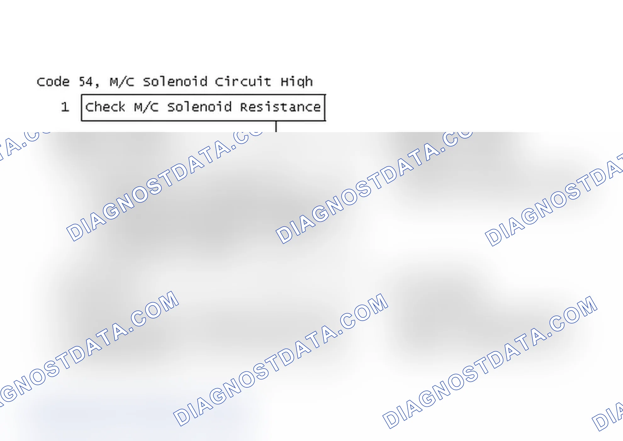 Scheme 136: Code 54, M/C Solenoid Circuit High