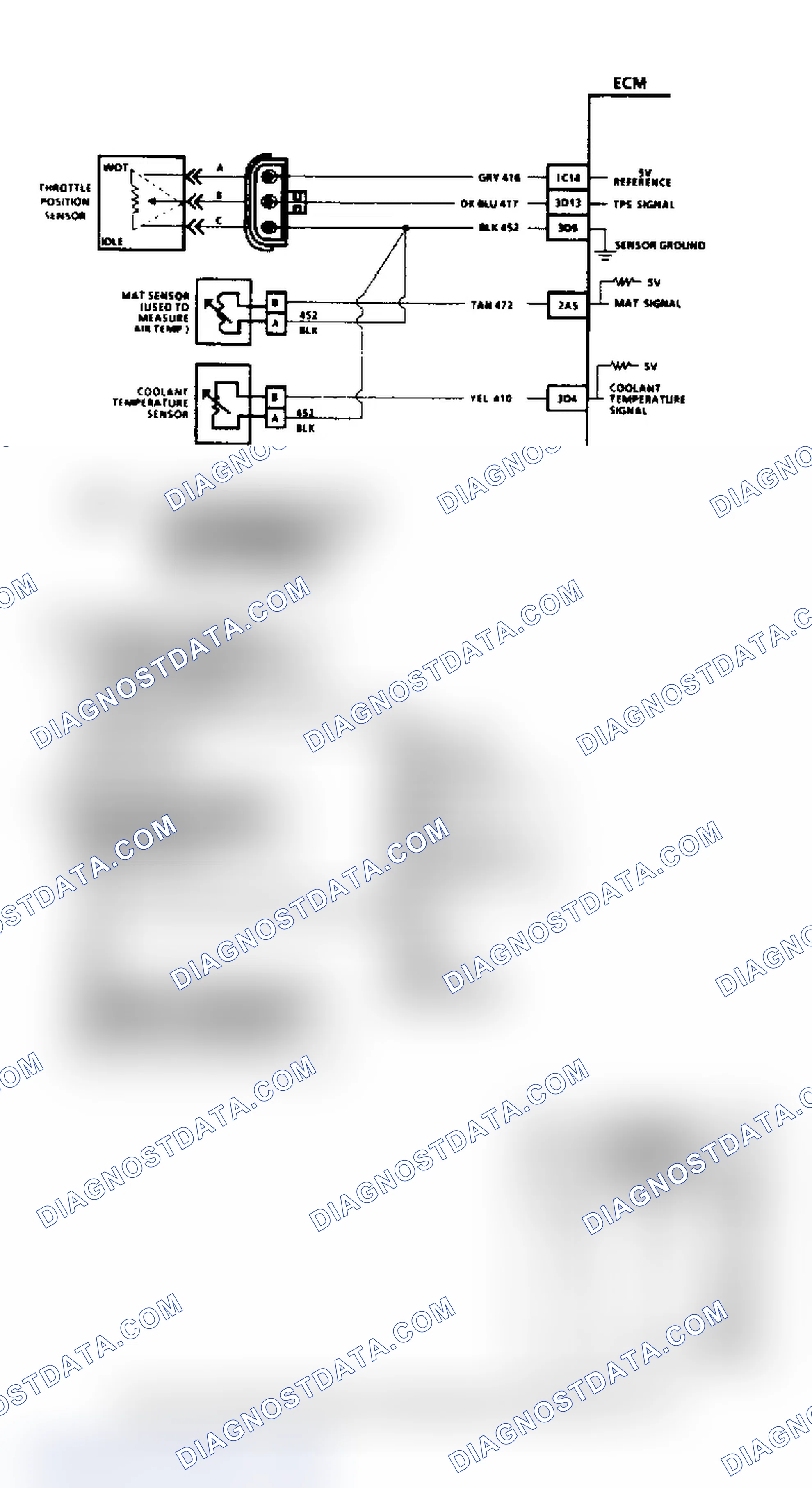 Scheme 142: MAT Sensor Circuit (High Temperature Indicated)
