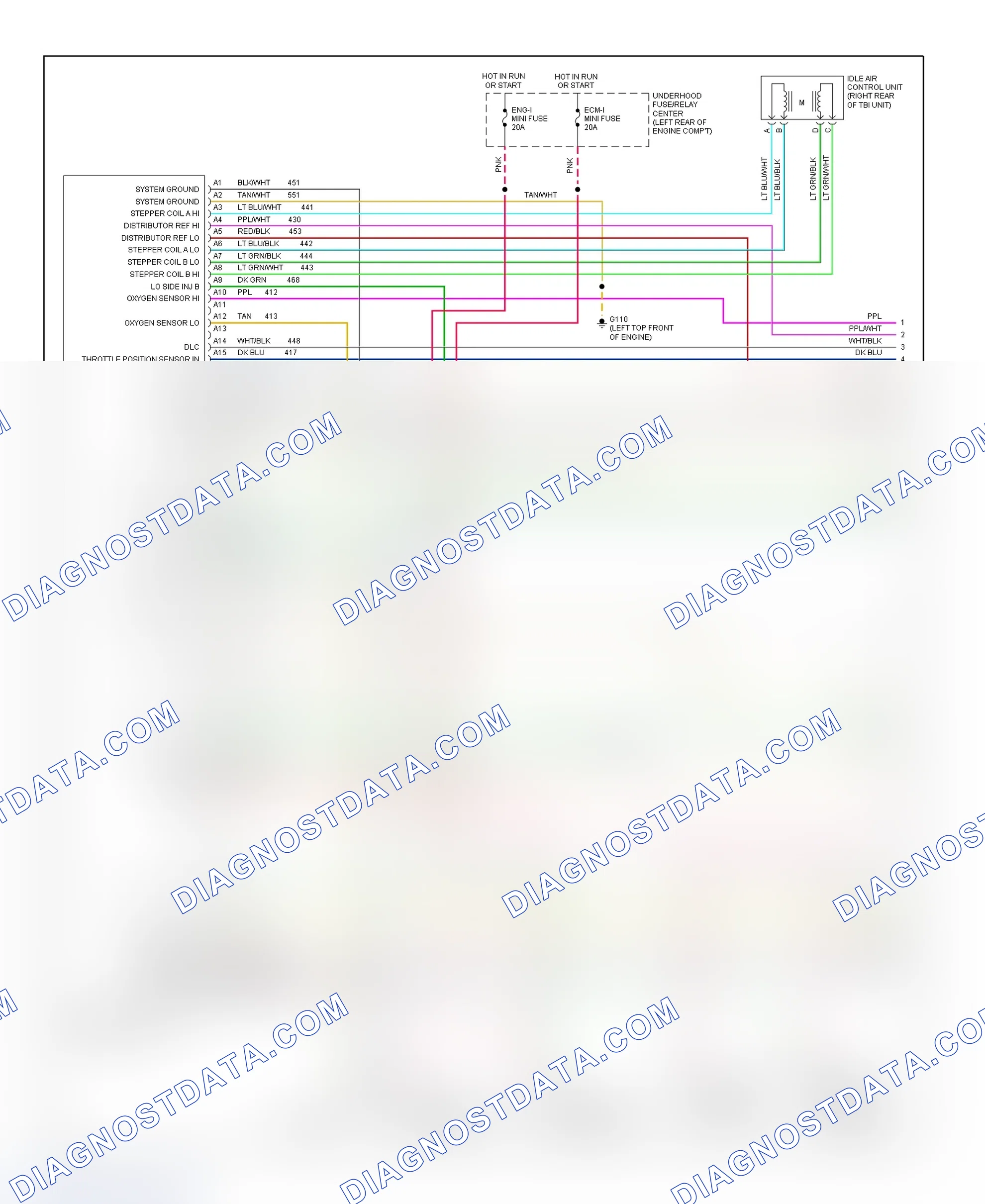 Scheme 271: Wiring Diagram ("C" & "K" Series Pickup & Sierra - 7.4L With M/T - 1 Of 3)