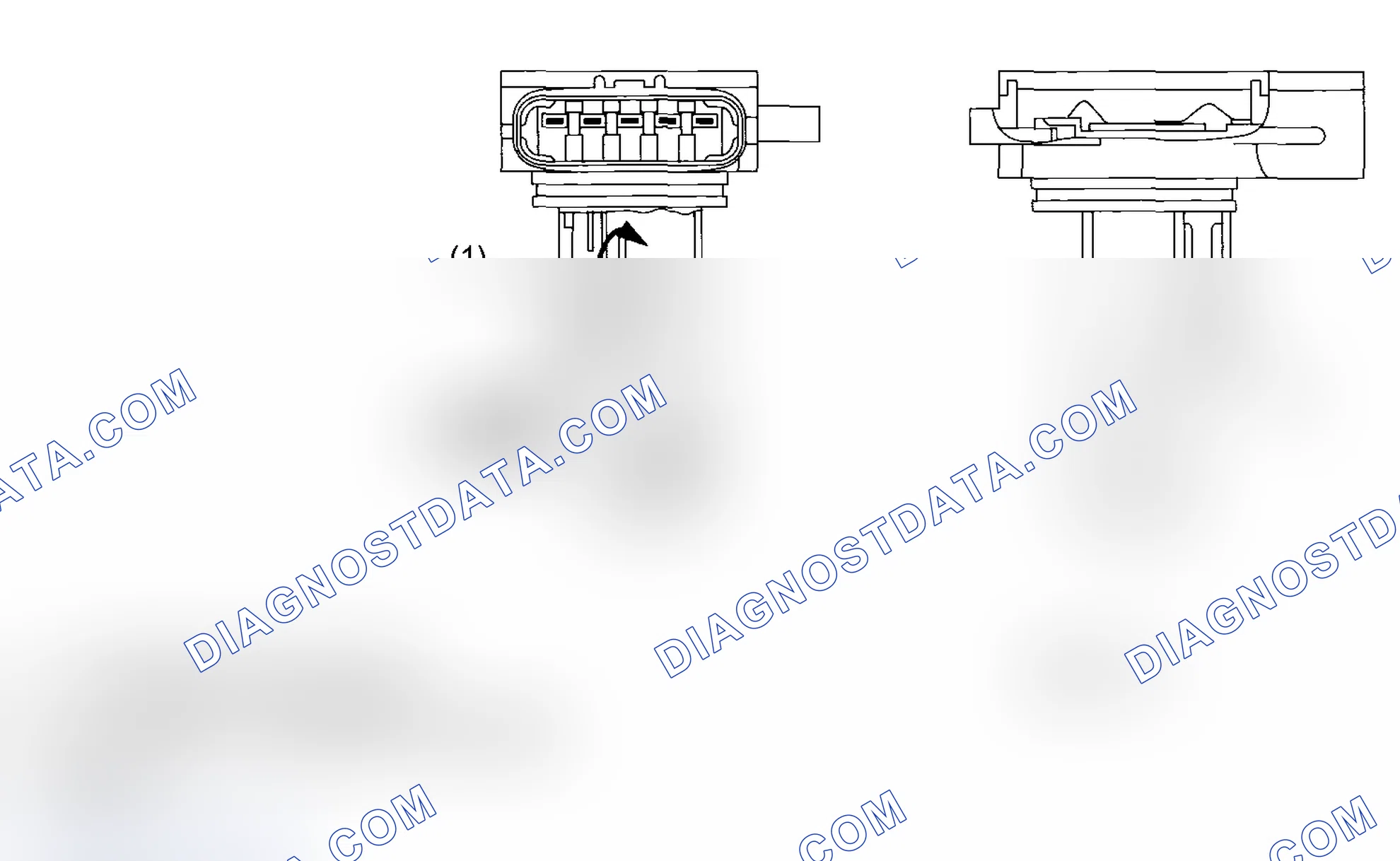Scheme 46: MASS AIR FLOW AND INTAKE AIR TEMPERATURE SENSOR