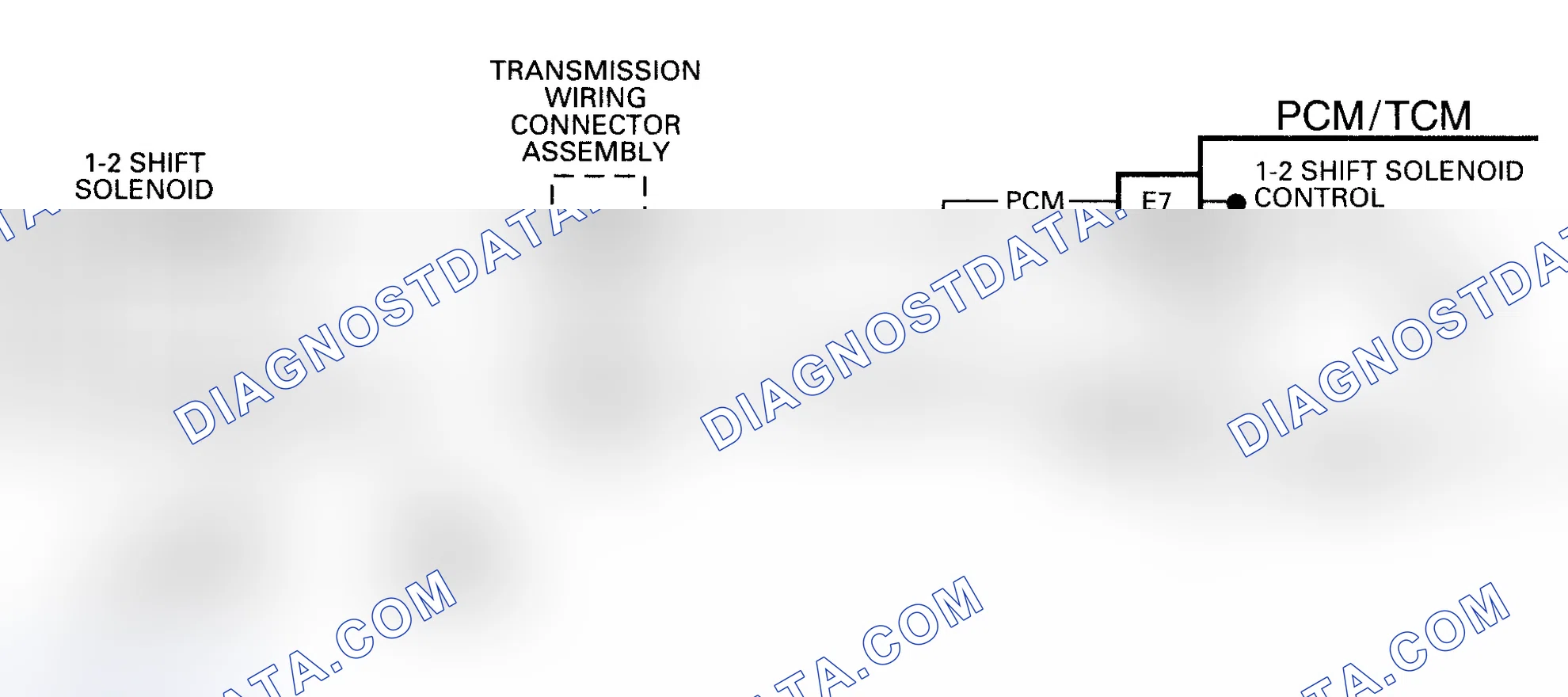 Scheme 201: DTC 82 Schematic (4L80-E) 1-2 Shift Solenoid Circuit Fault