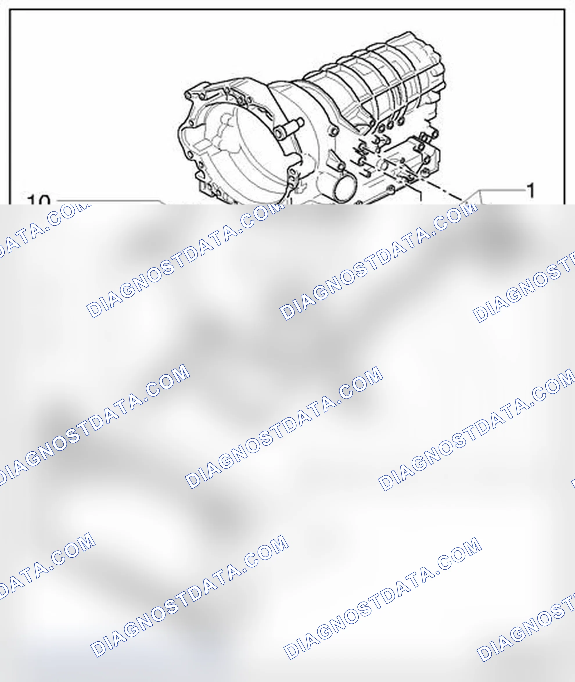 Scheme 278: ATF lines and ATF cooler for vehicles with 8-cyl. engine, assembly overview