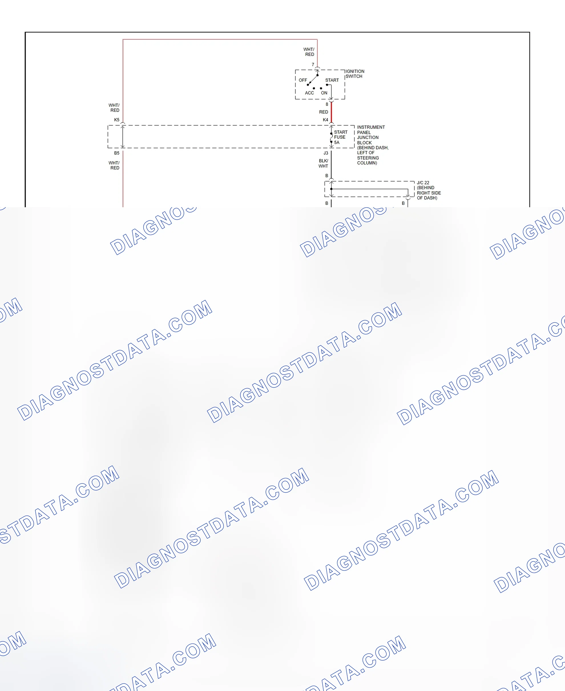 Fig. 21: Starting System Wiring Diagram (Camry - 2.2L CNG)