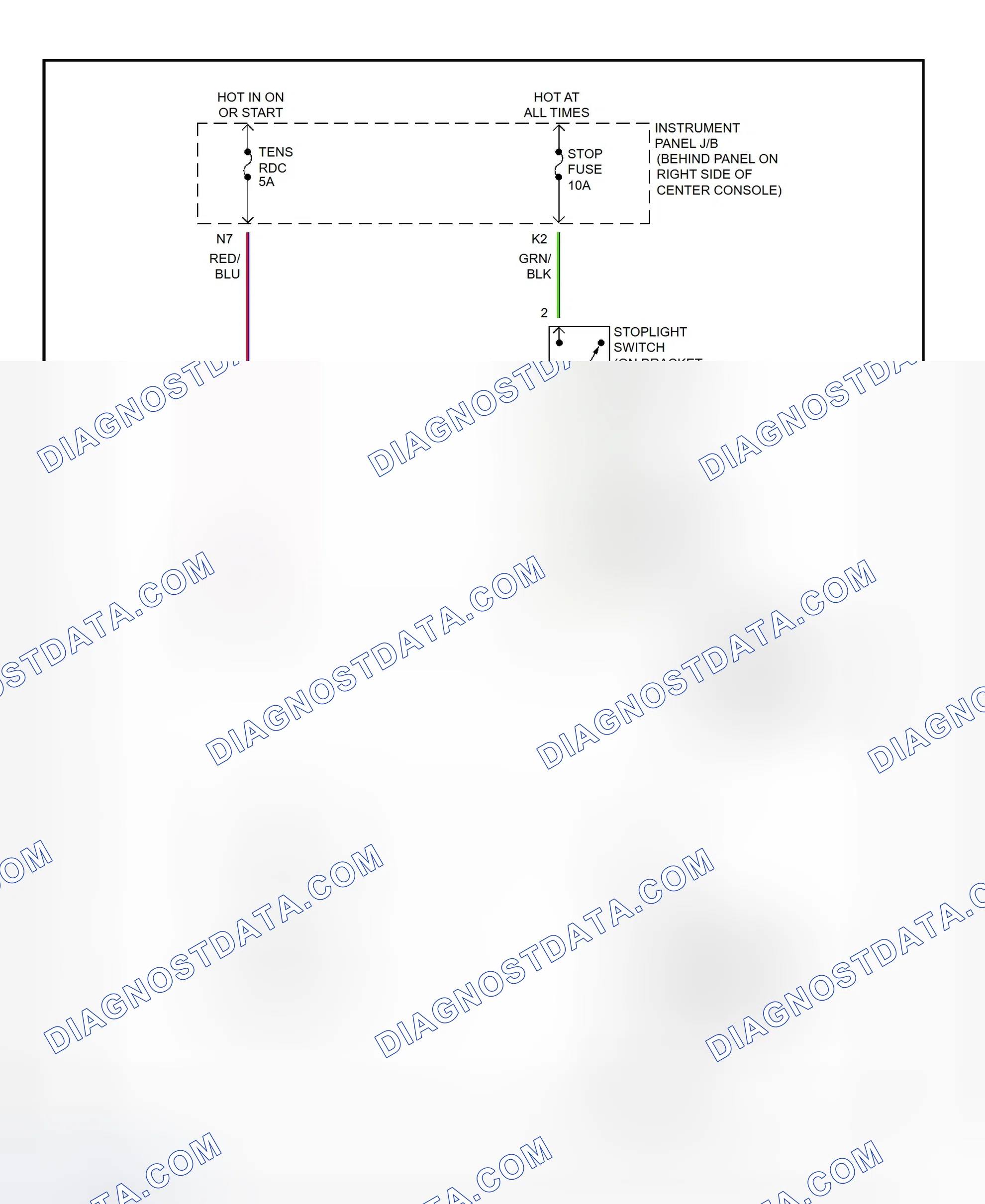 Scheme 300: Shift Interlock System Wiring Diagram (2001 - Toyota Celica)