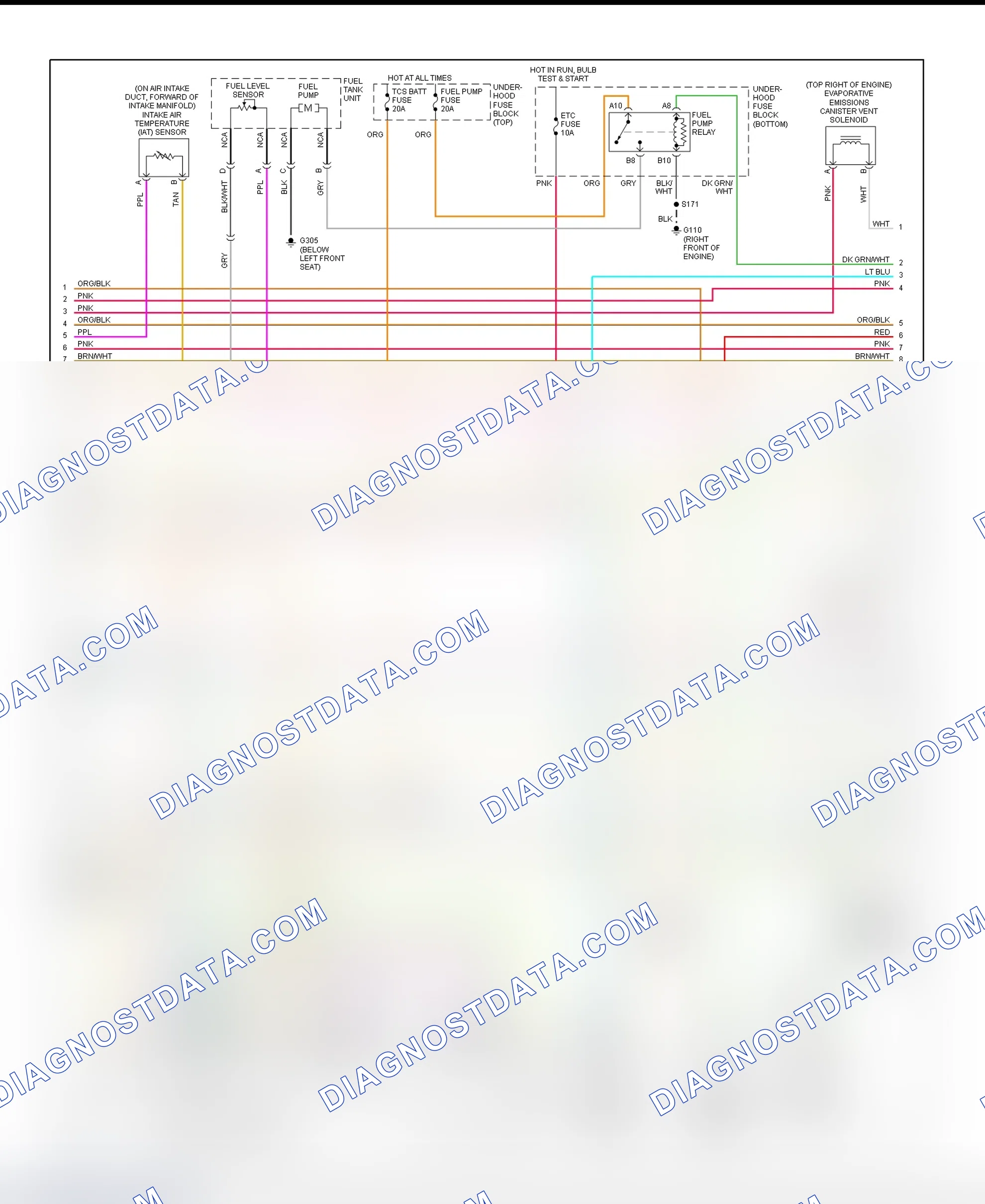 Scheme 96: PCM Wiring Diagram (Camaro & Firebird - 3.8L - 3 Of 4)