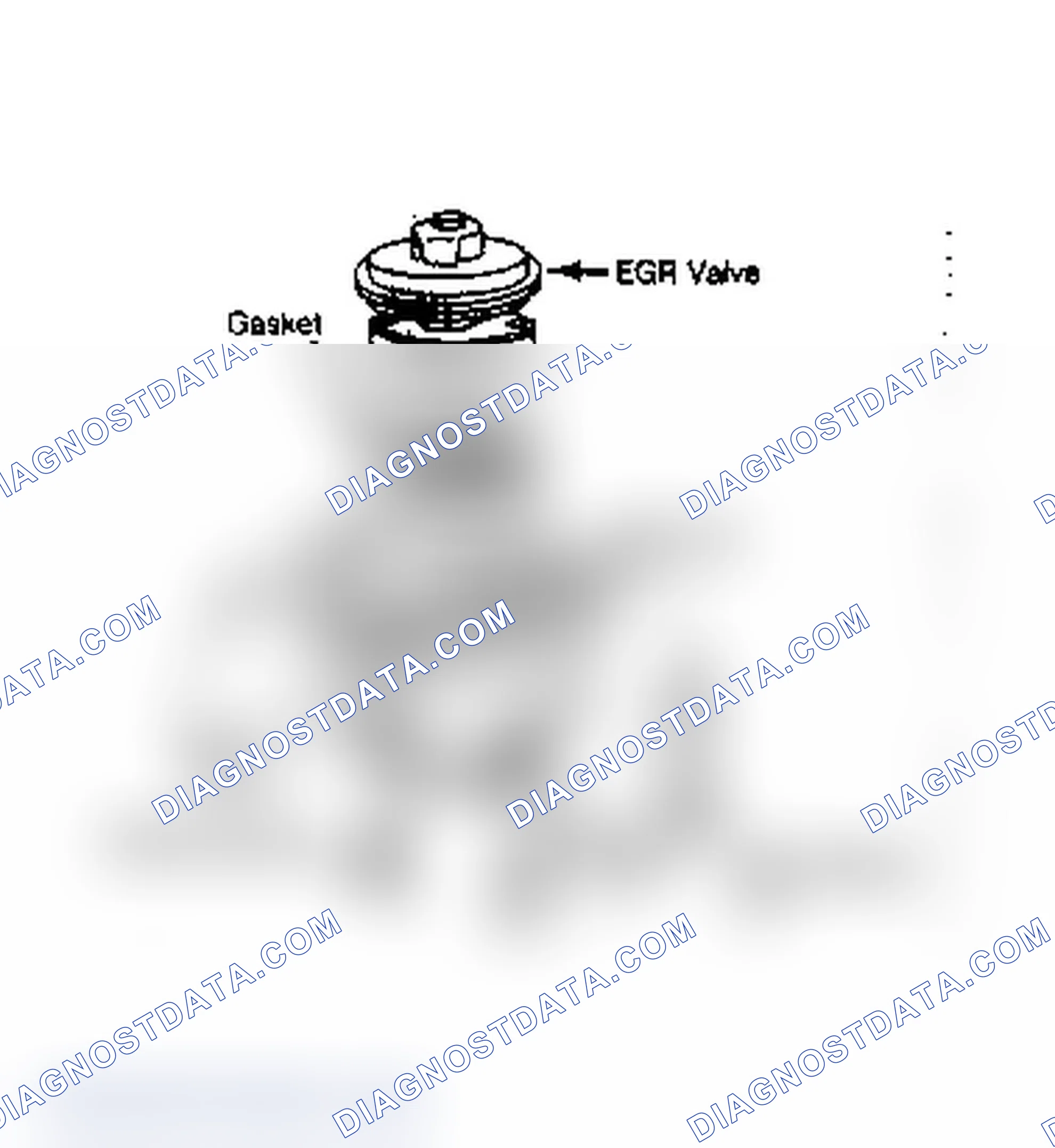 Scheme 76: EGR Valve Mounting Location (V6 & V8 Diesel Engine)