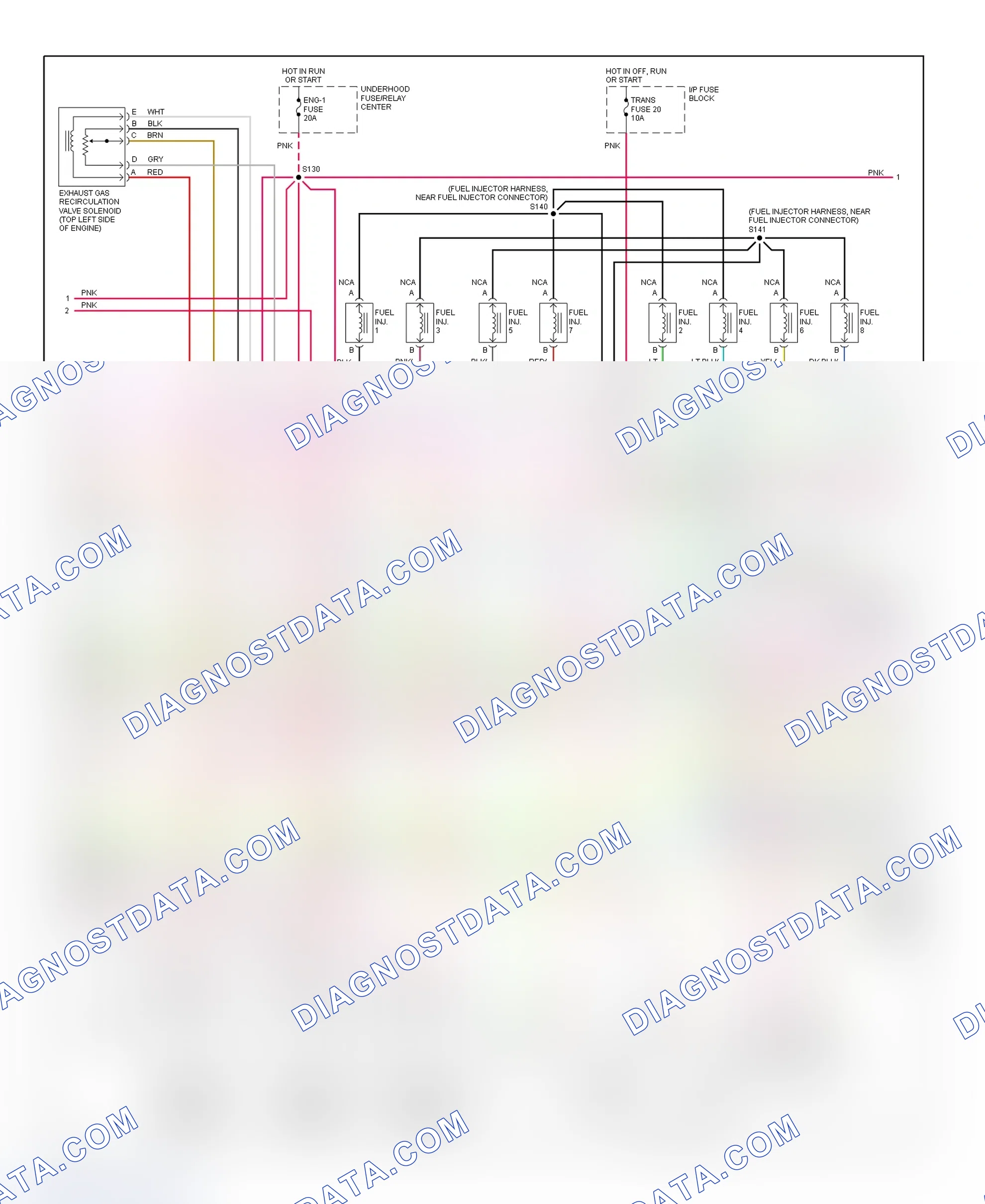 Scheme 61: PCM Wiring Diagram (Express & Savana - 7.4L - 2 Of 4)