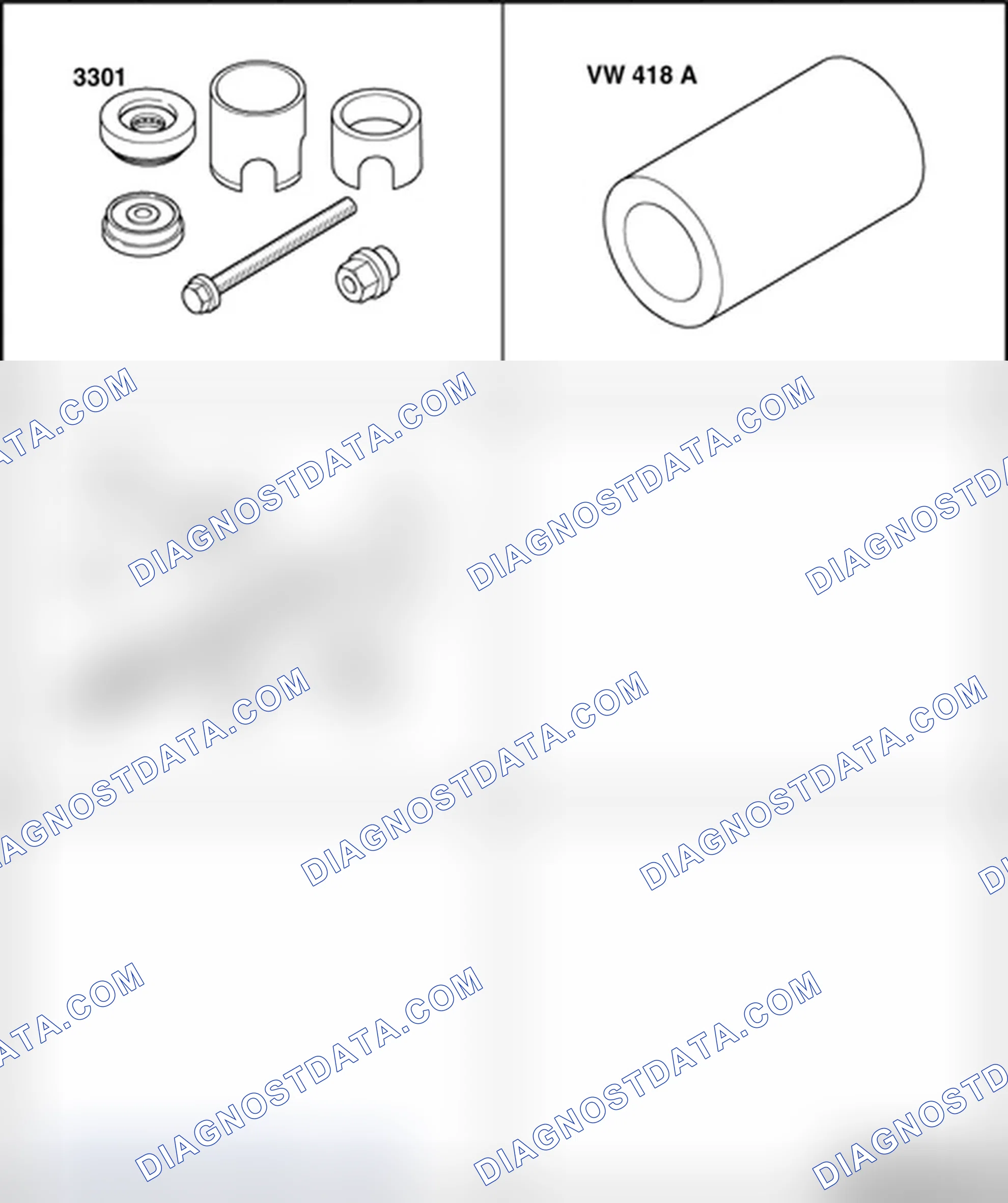 Scheme 1082: Subframe bushings, removing and installing