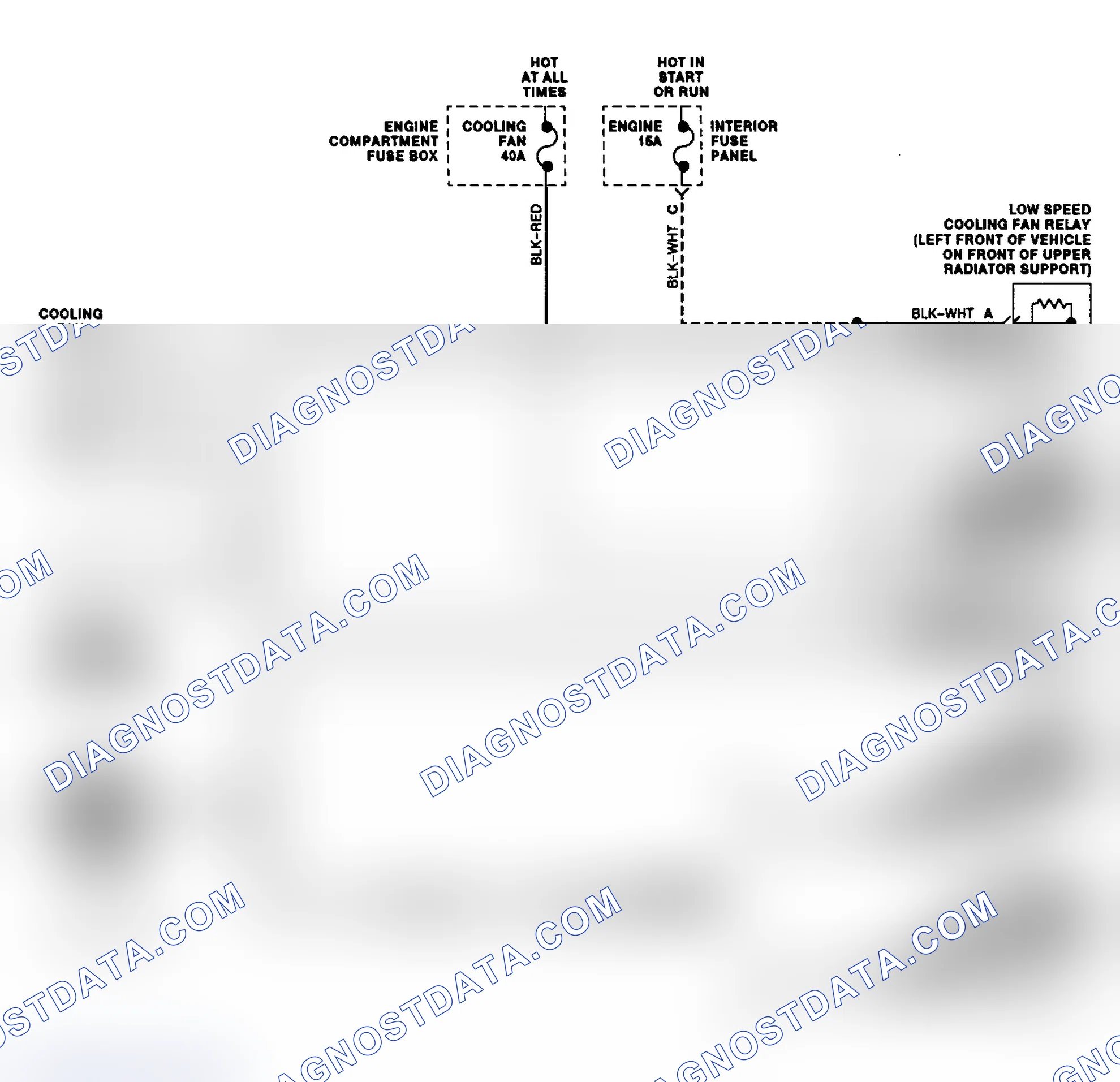 Scheme 7: Electric Cooling Fan Wiring Diagram (Probe 2.0L)
