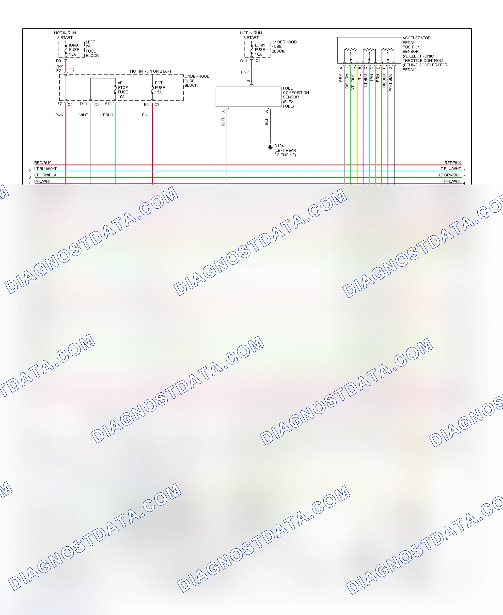 Scheme 31: PCM Wiring Diagram (Avalanche, Sierra, Silverado, Suburban, Tahoe, Yukon & Yukon XL - 4.8L & 5.3L - With Case Ground HO2S - 4 Of 5)
