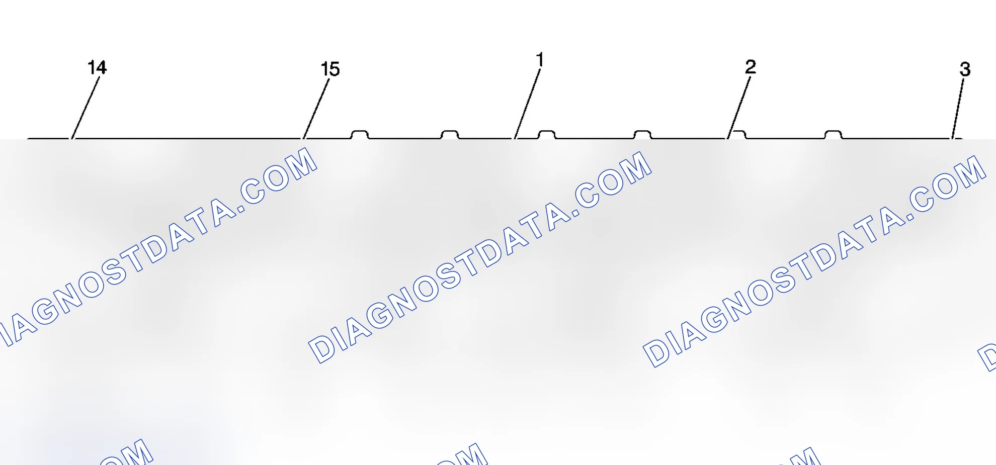 Scheme 101: Cylinder Head - Exhaust Manifold Deck View