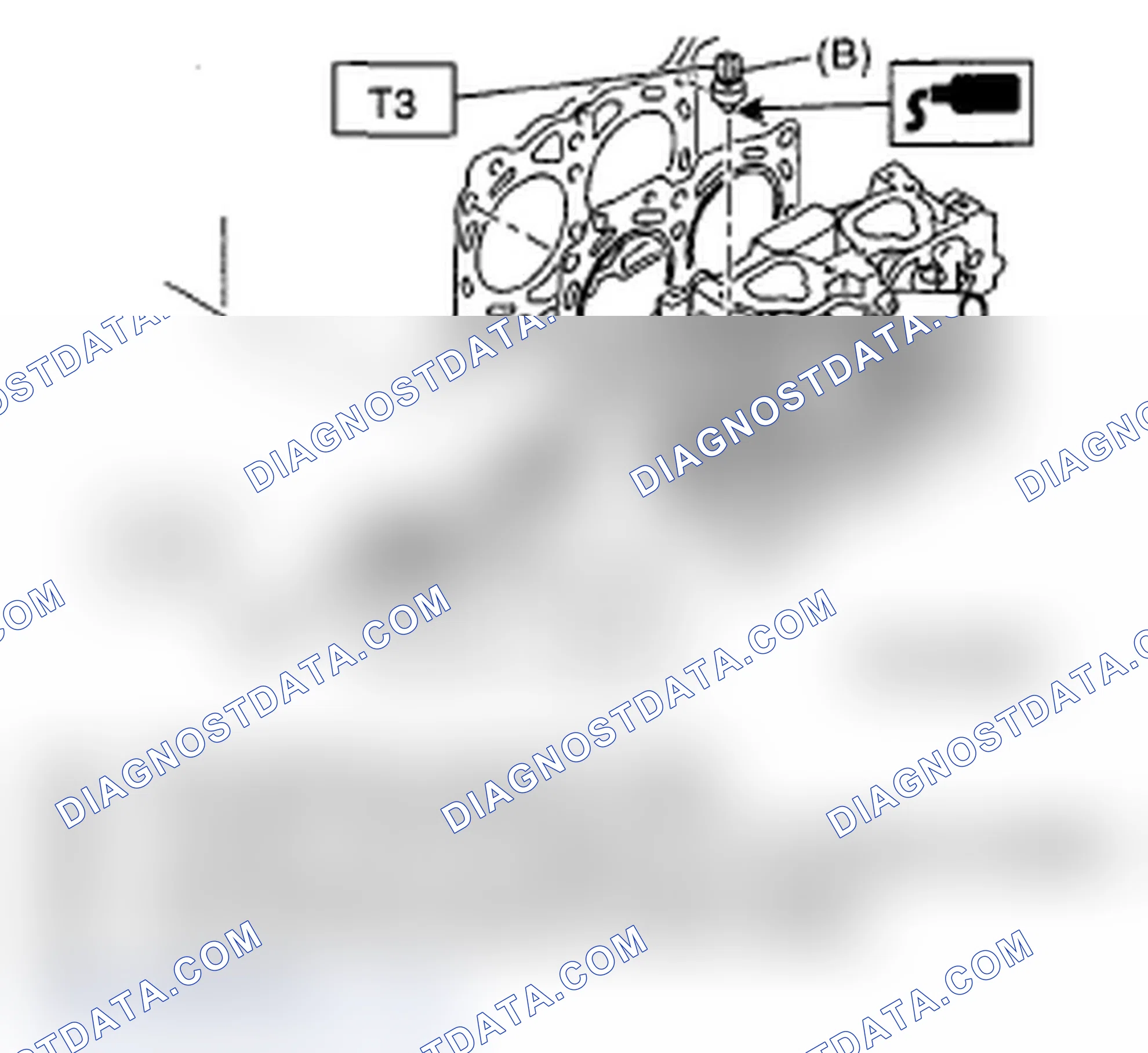 Fig. 217: Applying Liquid Gasket To Thread Of Variable Valve Lift Diagnosis Oil Pressure Switch- LH Side