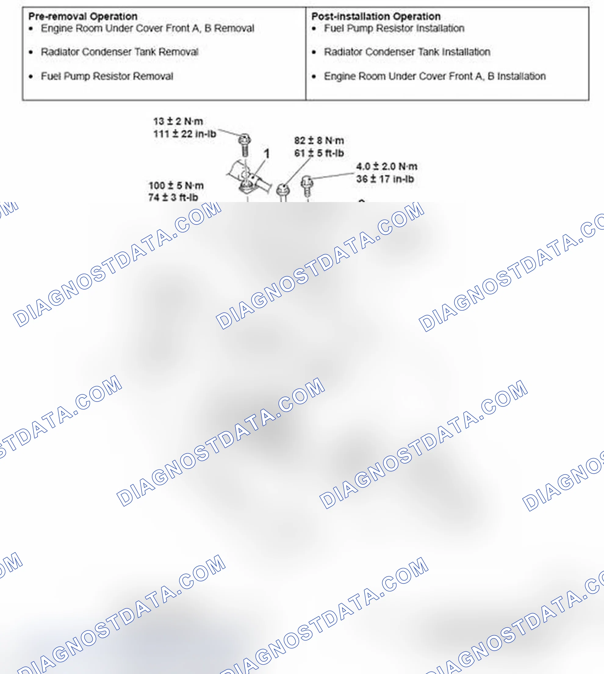 Scheme 835: REMOVAL AND INSTALLATION < 2.0L ENGINE TURBO >