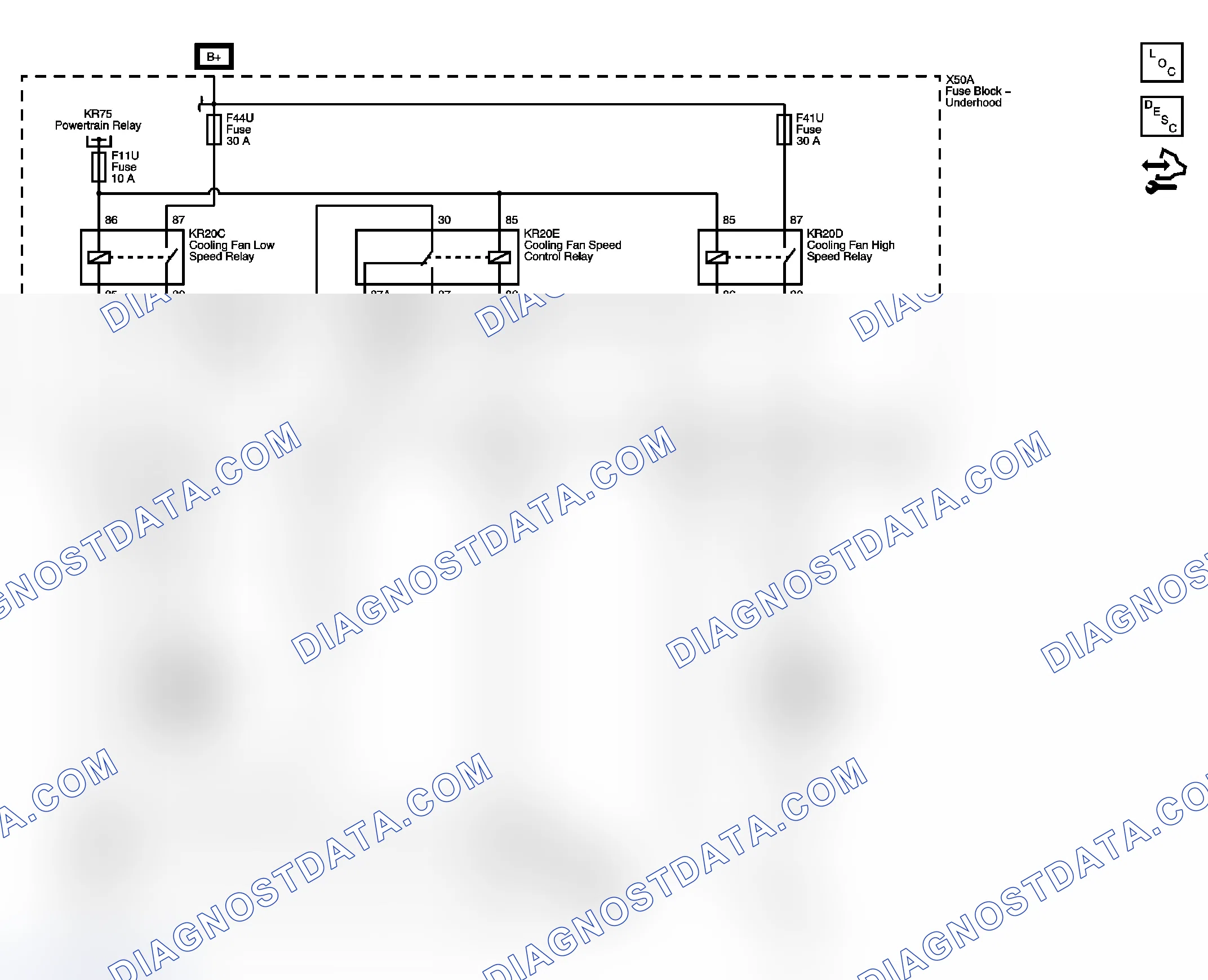 Scheme 1: Engine Cooling Wiring Schematics