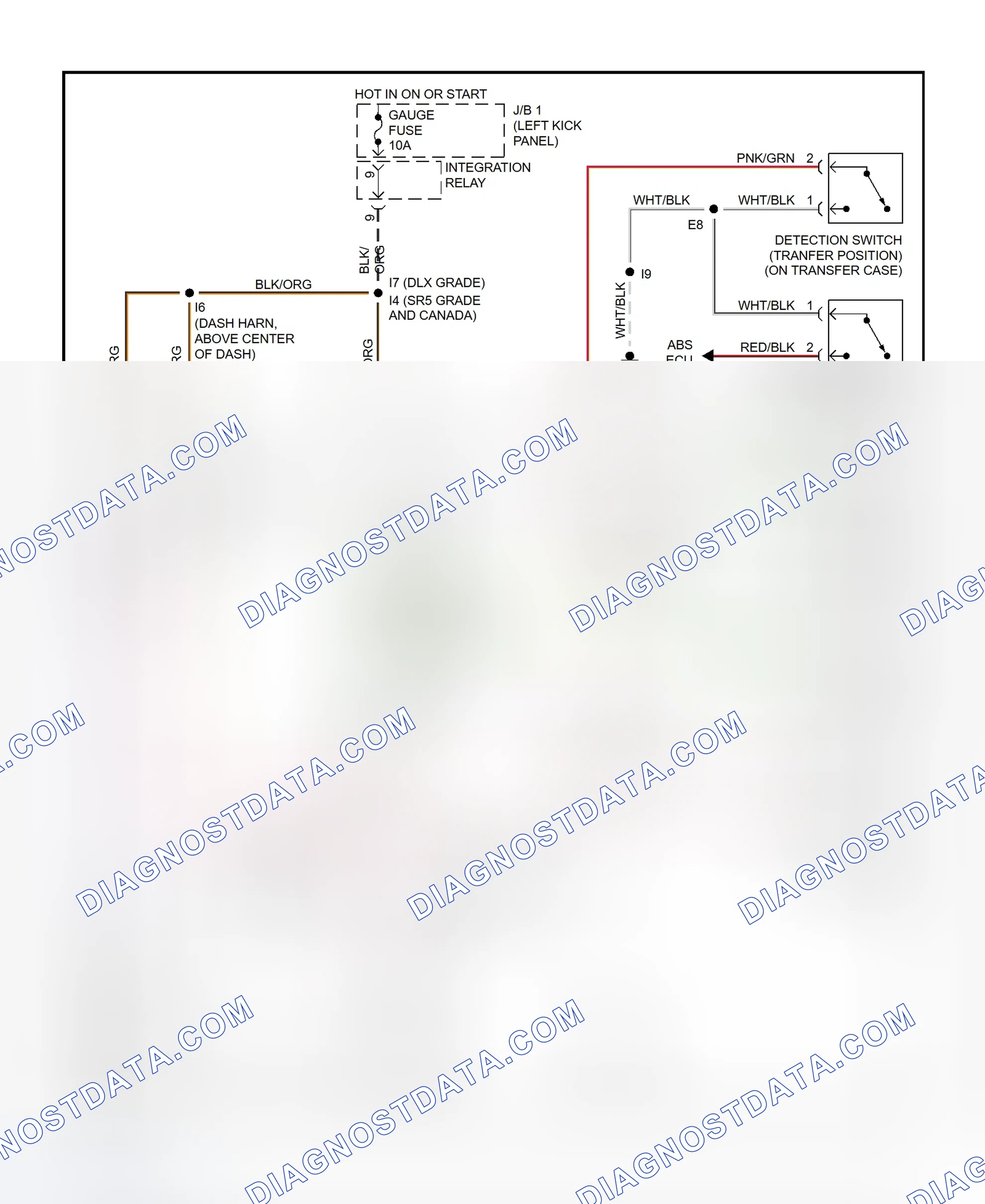 Scheme 34: Wiring Diagram (1998 T100 With M/T)