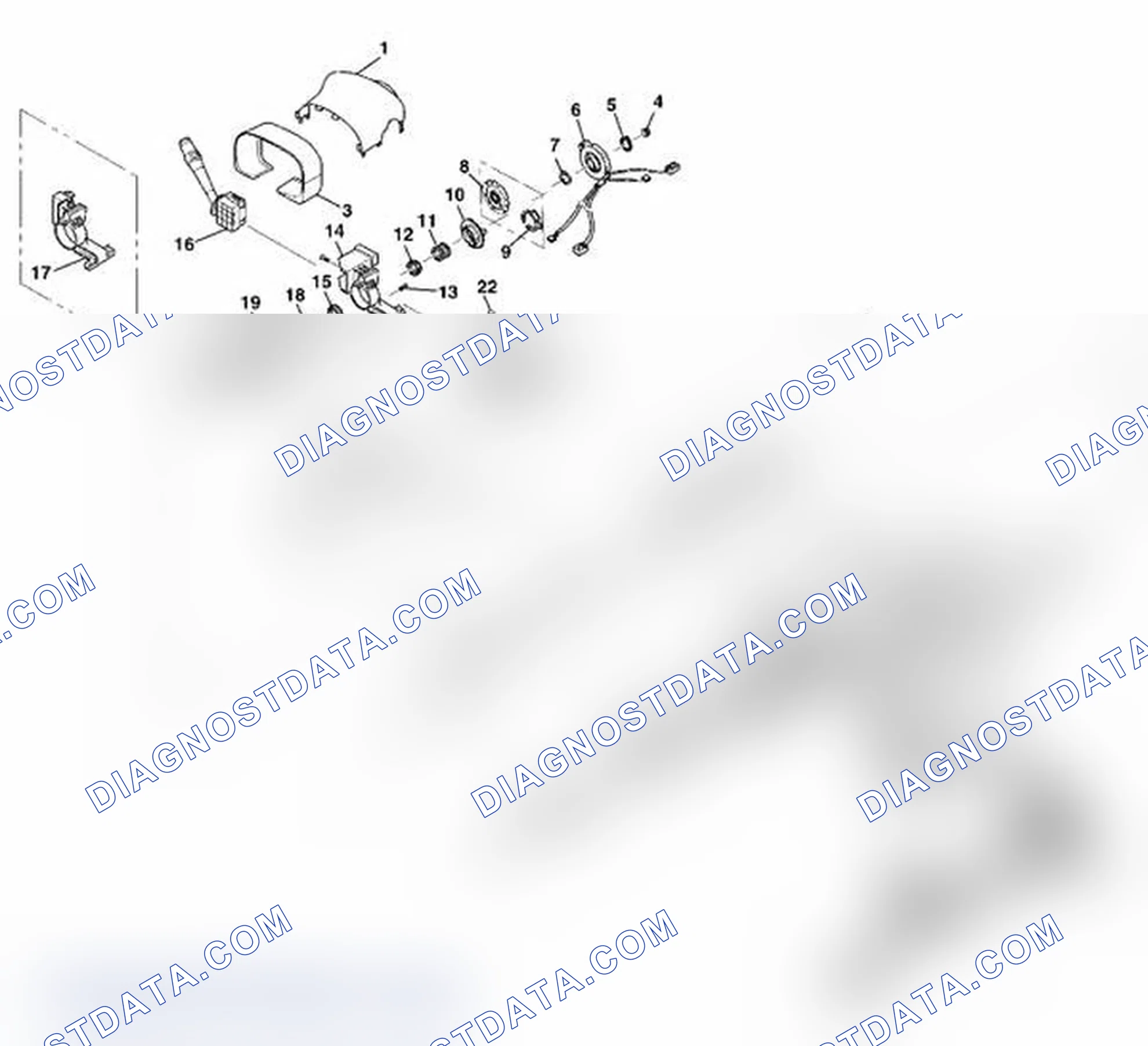 Scheme 4: Steering Column Disassembled View