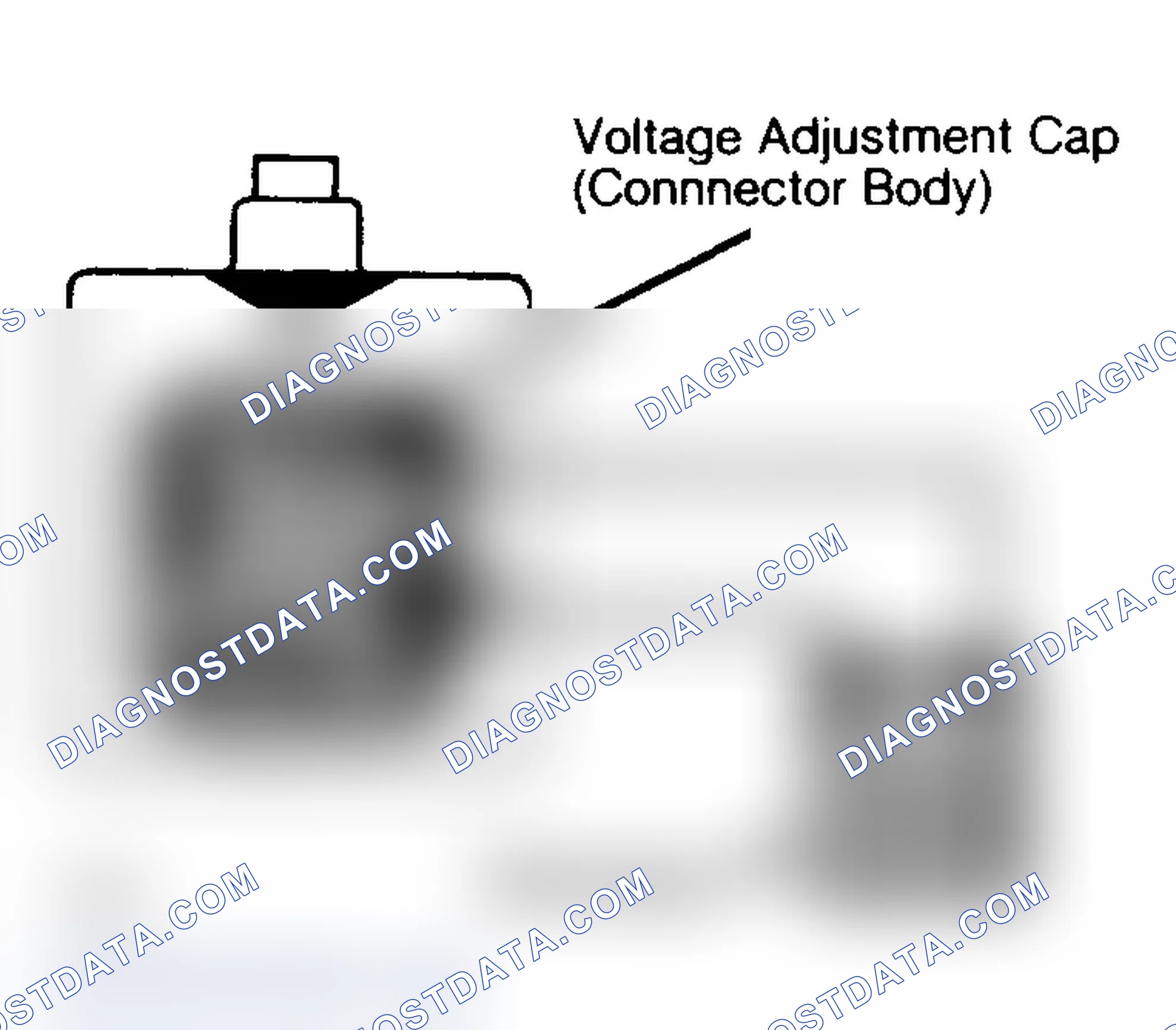 Scheme 13: Bench Testing Voltage Adjustment Cap For heavy-duty alternator only.