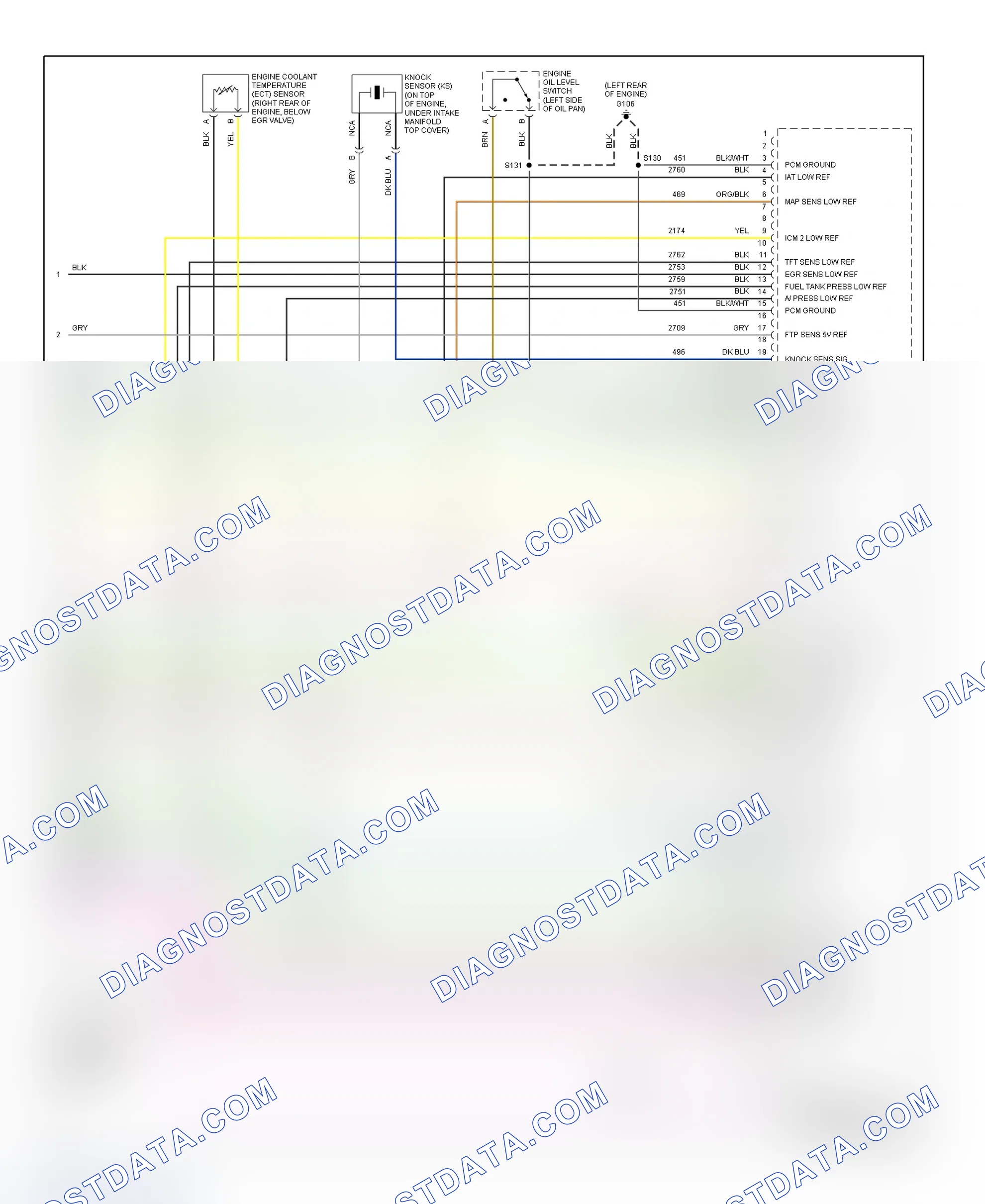 Scheme 214: PCM Wiring Diagram (Seville - 4.6L - 5 Of 5)