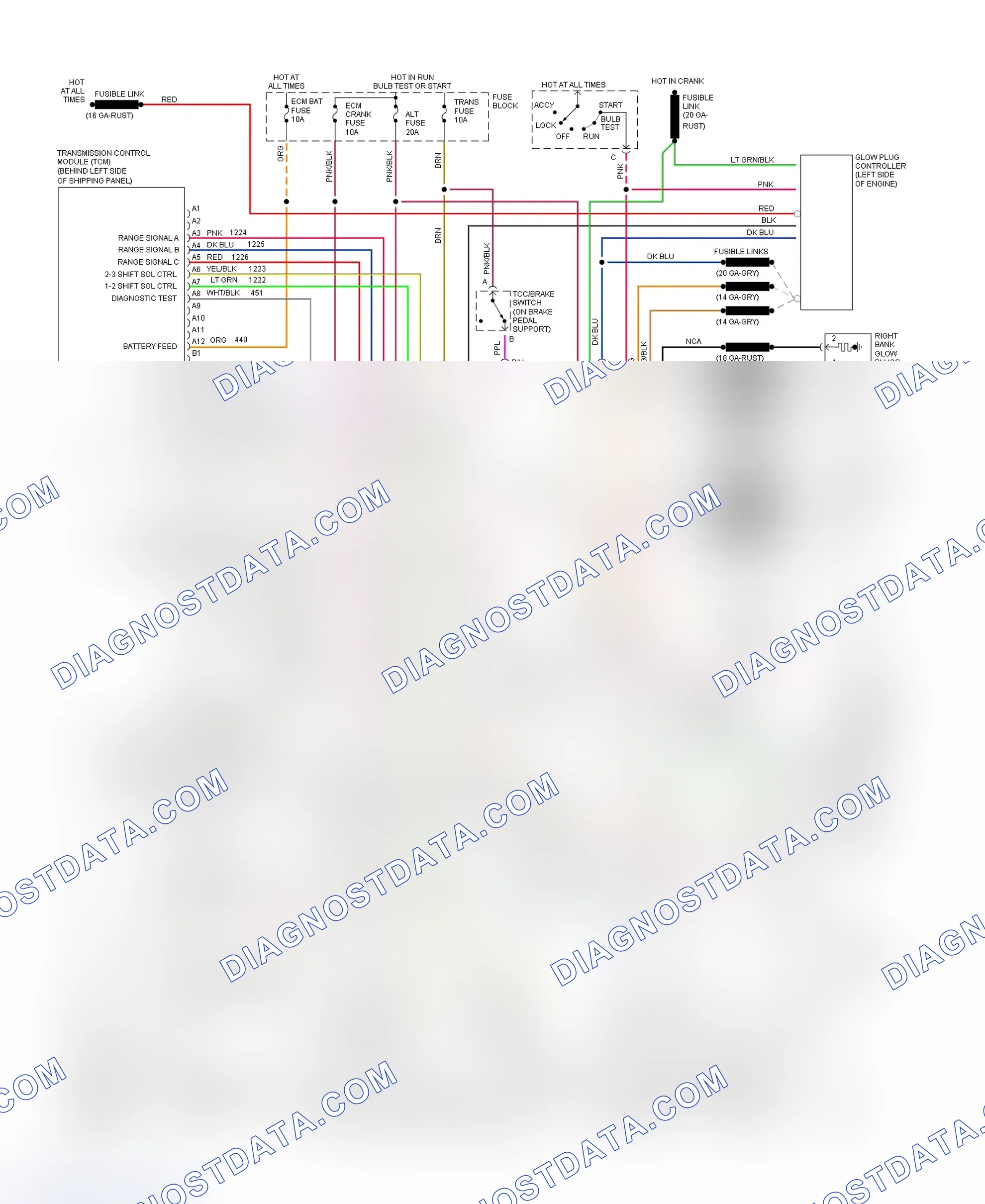 Scheme 275: Wiring Diagram ("P" Series - Commercial - (VIN Y) With 4L80-E)