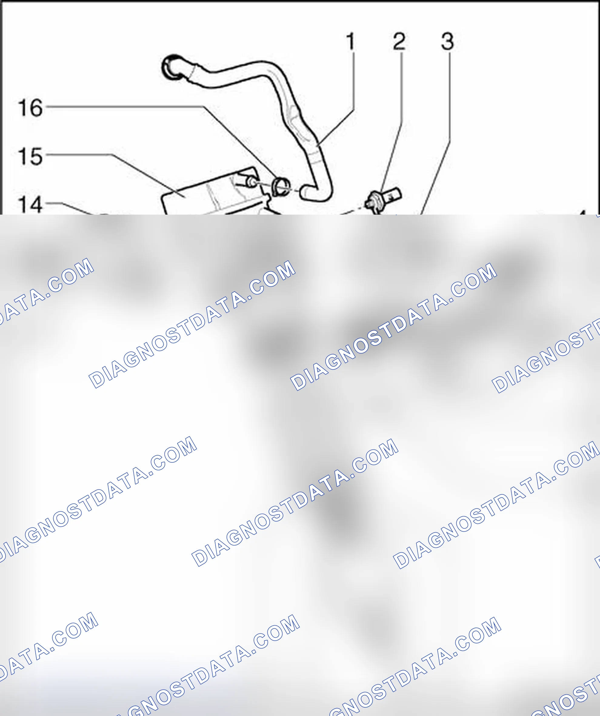 Scheme 609: Oil filter bracket, component overview