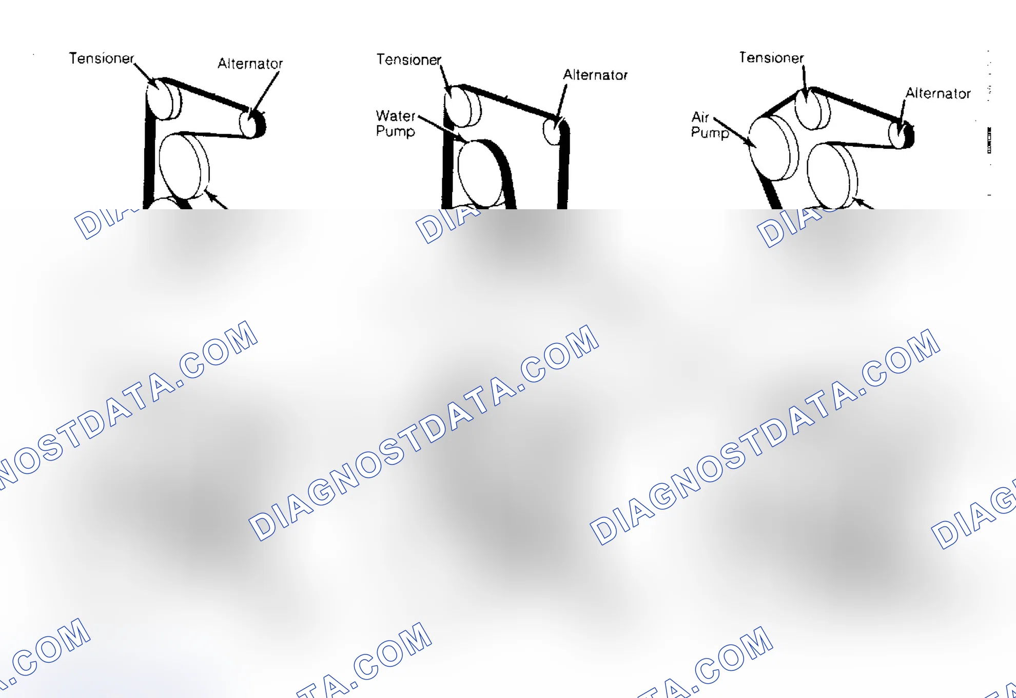 Scheme 4: Serpentine Belt Routing (4.3L, 5.0L & 5.7L)