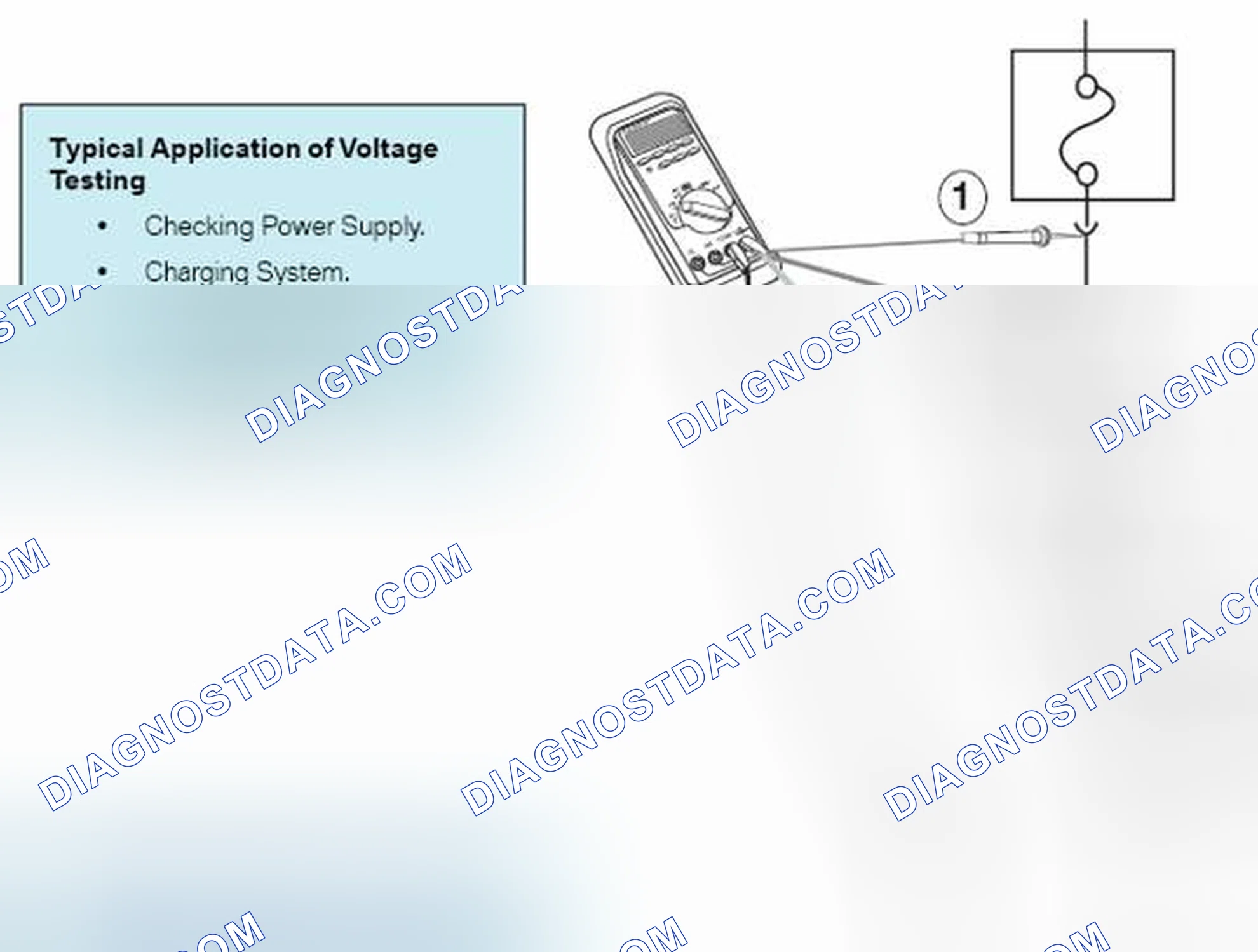 Scheme 270: DVOM will indicate supply or available voltage at that point.