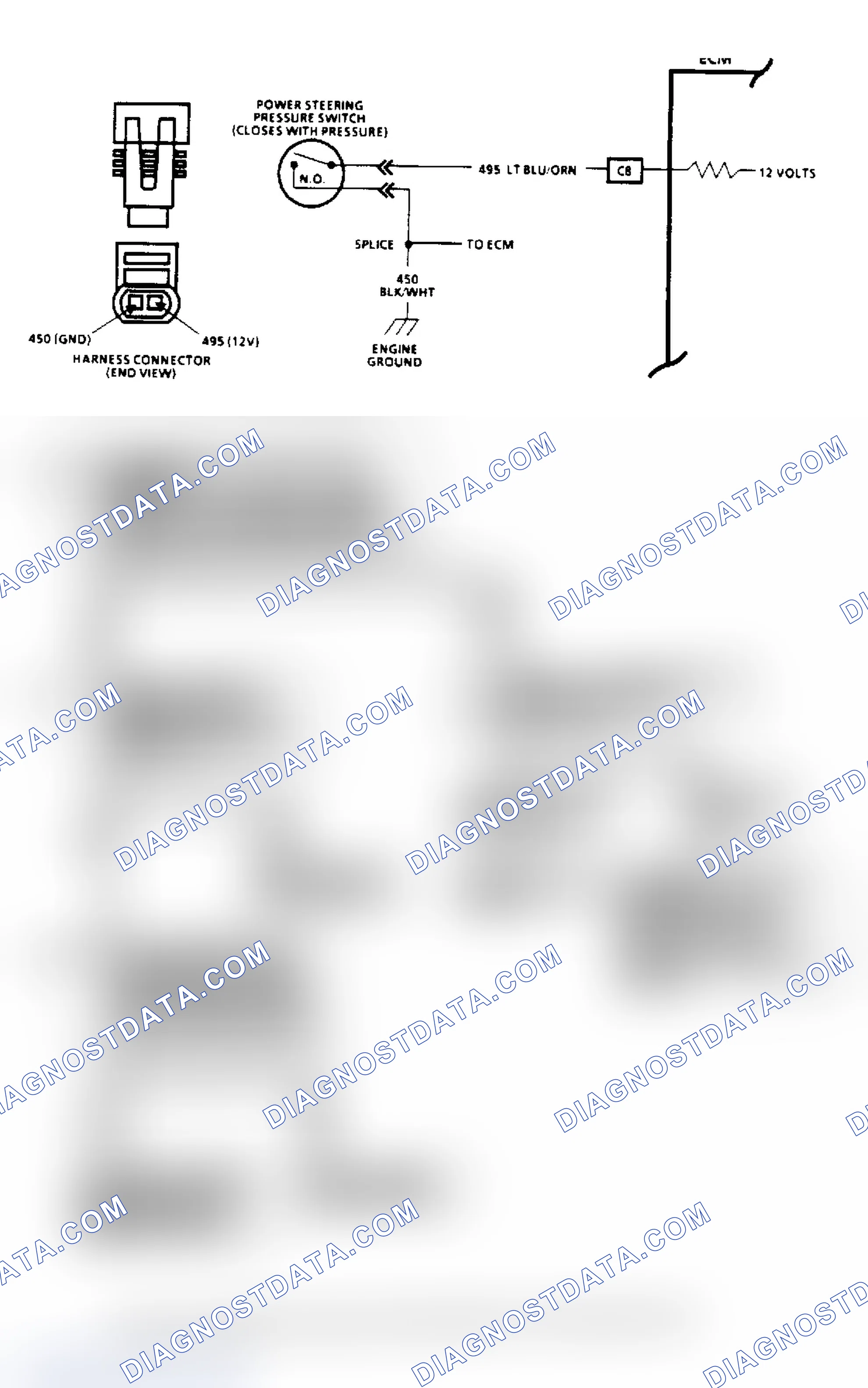 Scheme 150: Power Steering Pressure Switch (2.5L)