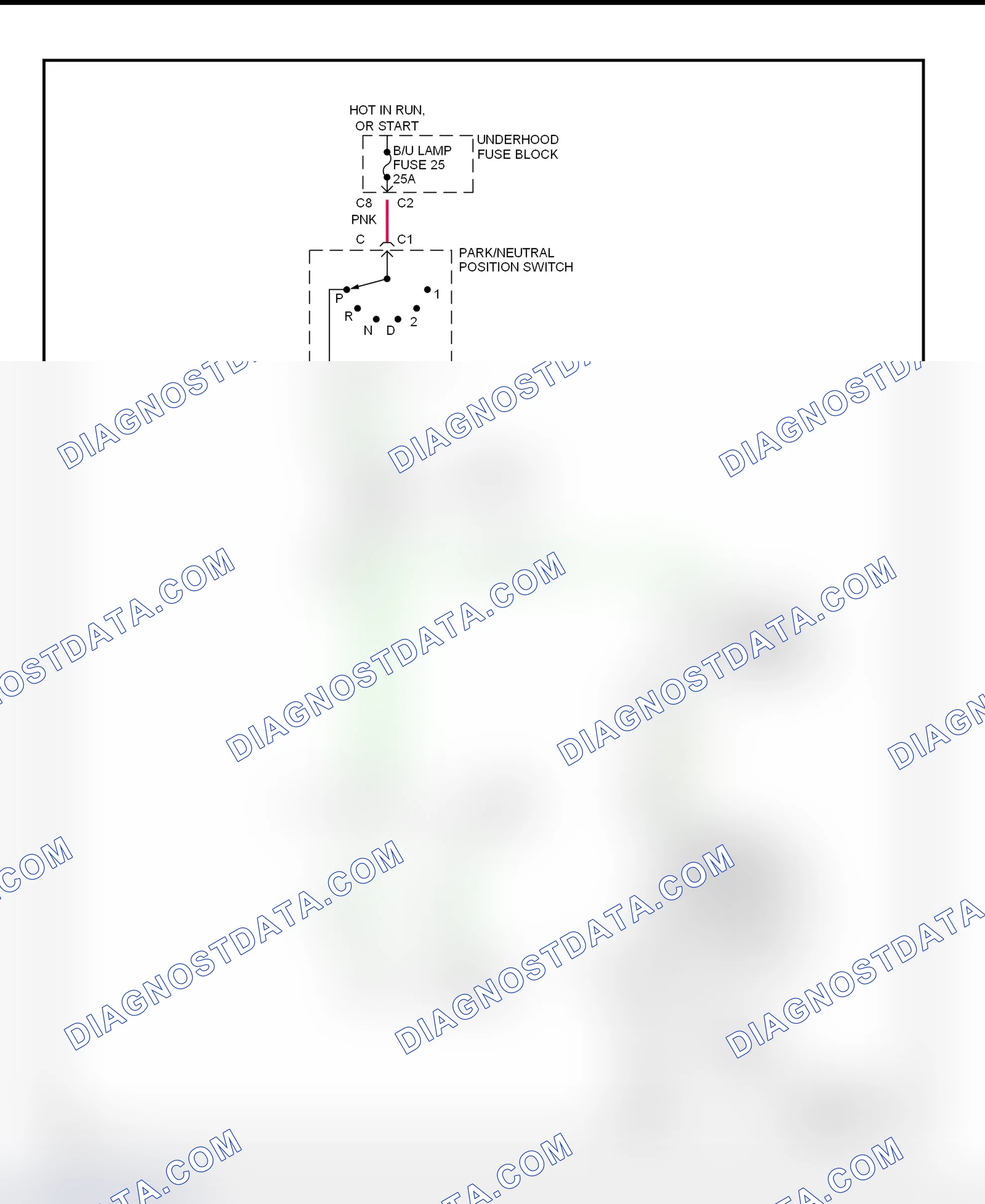 Fig. 9: Shift Interlock System Wiring Diagram ("S" & "T" Series Utility - With Column Shift)