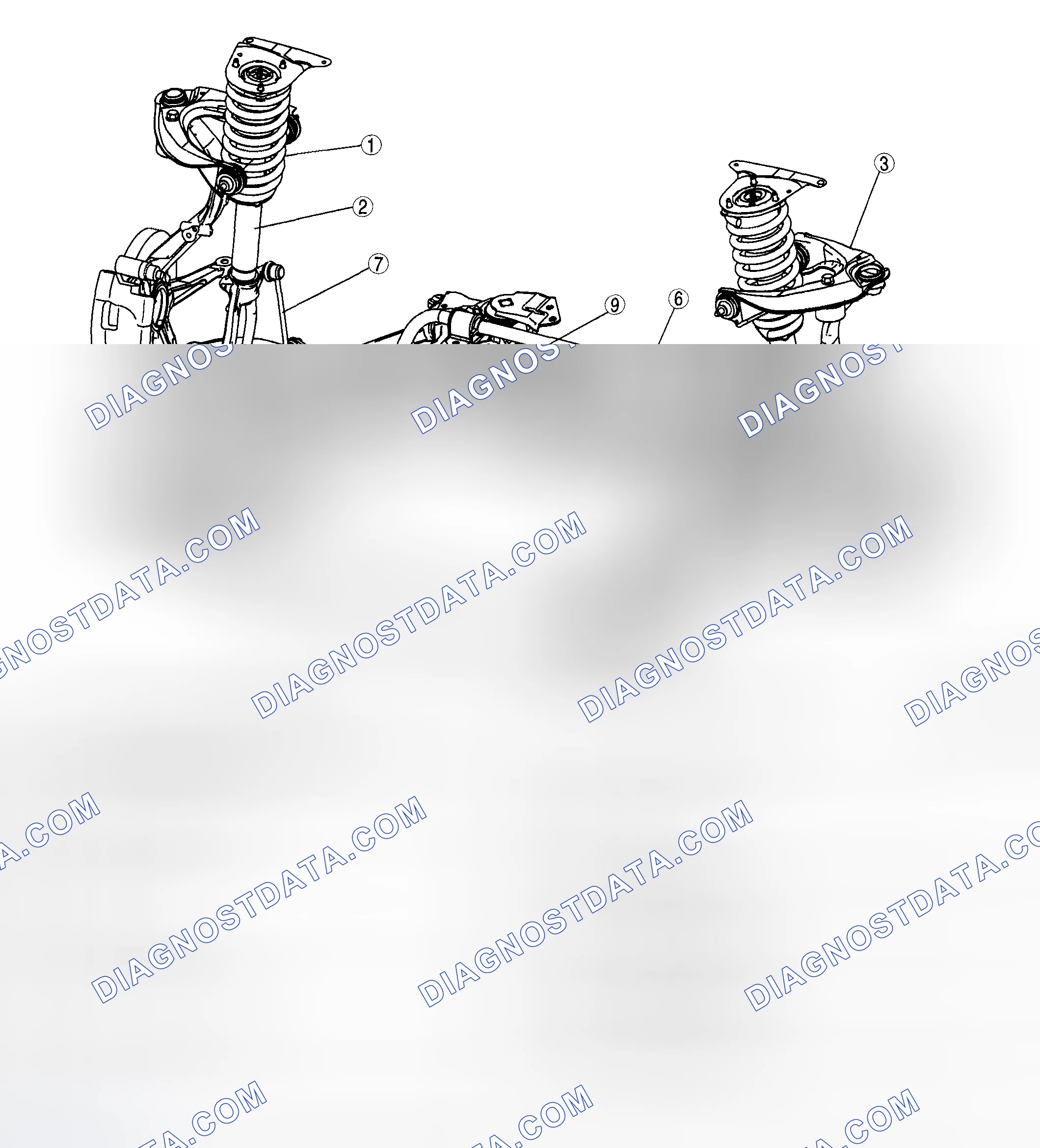 Scheme 1: FRONT SUSPENSION LOCATION INDEX