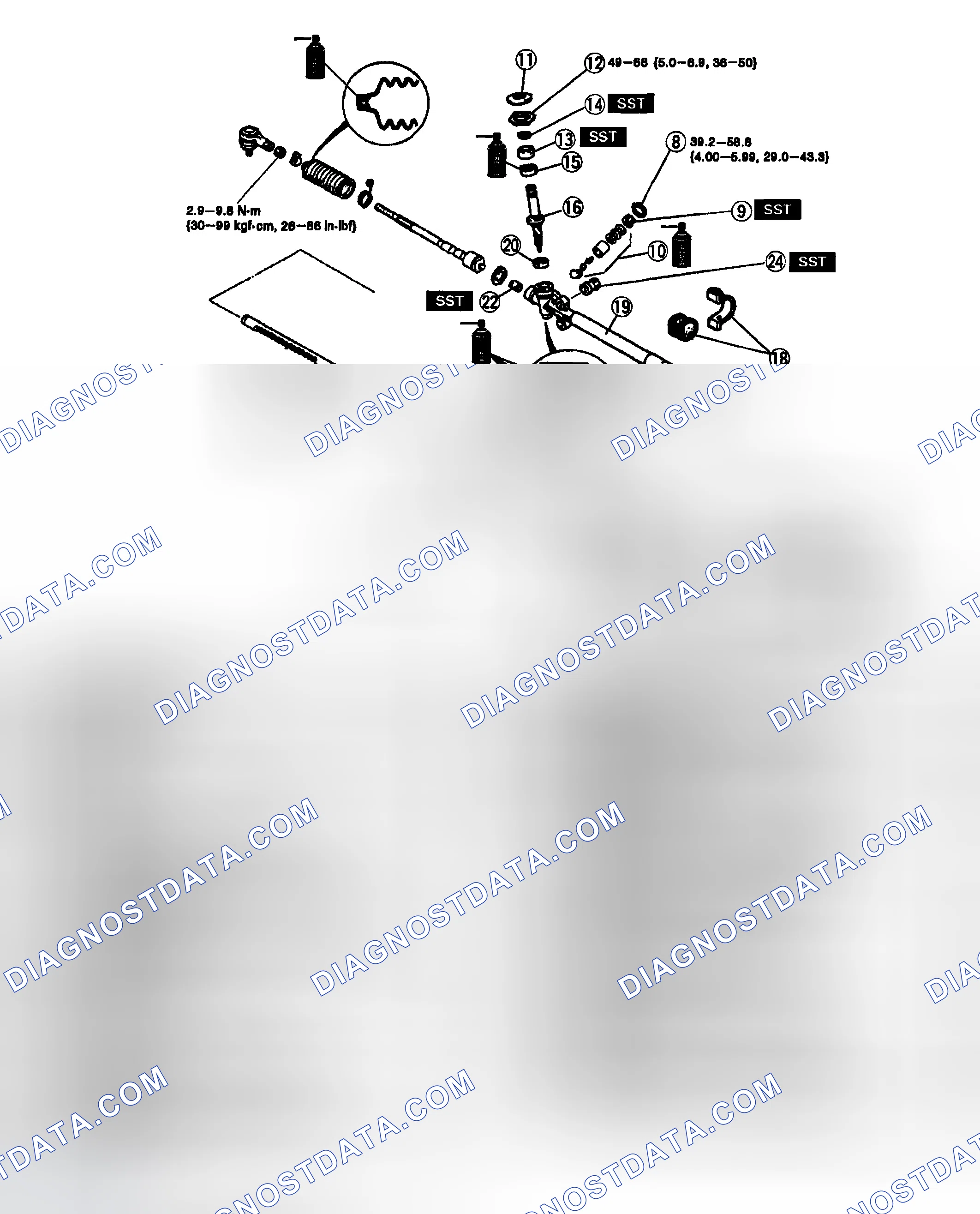 Scheme 11: STEERING GEAR AND LINKAGE DISASSEMBLY/ASSEMBLY
