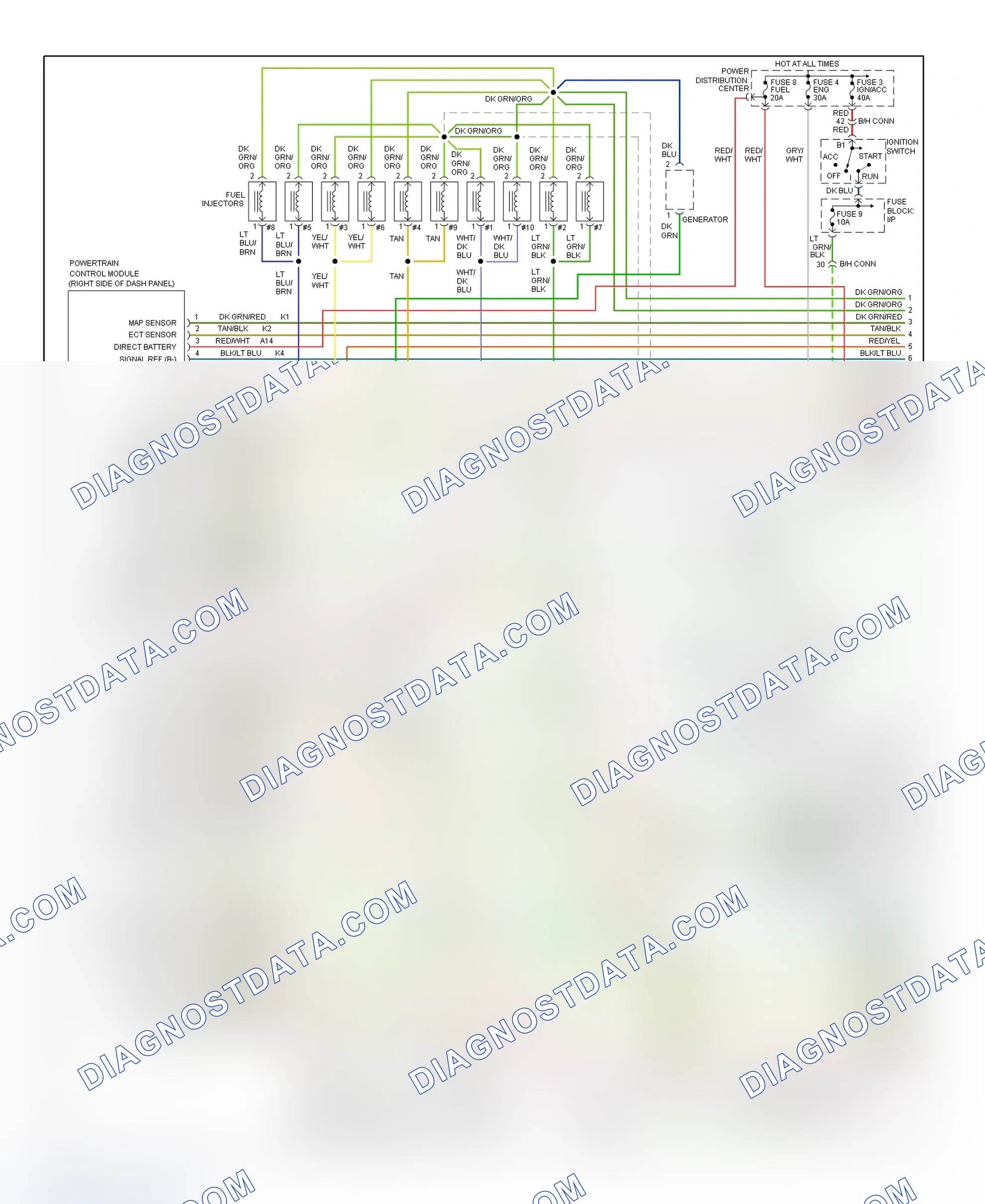 Scheme 143: Wiring Diagram (Ram Pickup - 8.0L - 1 Of 2)