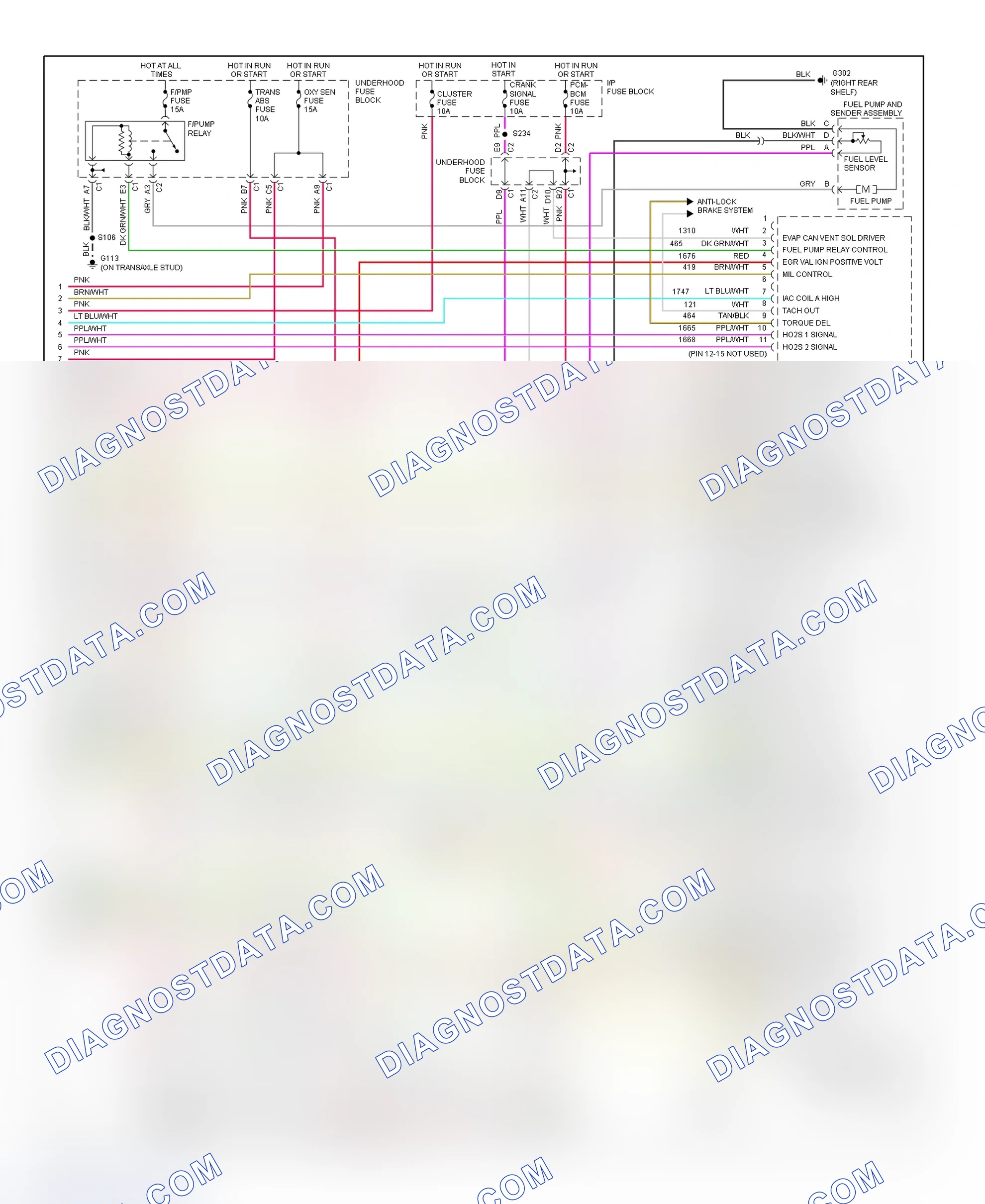 Scheme 178: PCM Wiring Diagram (Intrigue - 3.5L - 4 Of 4)