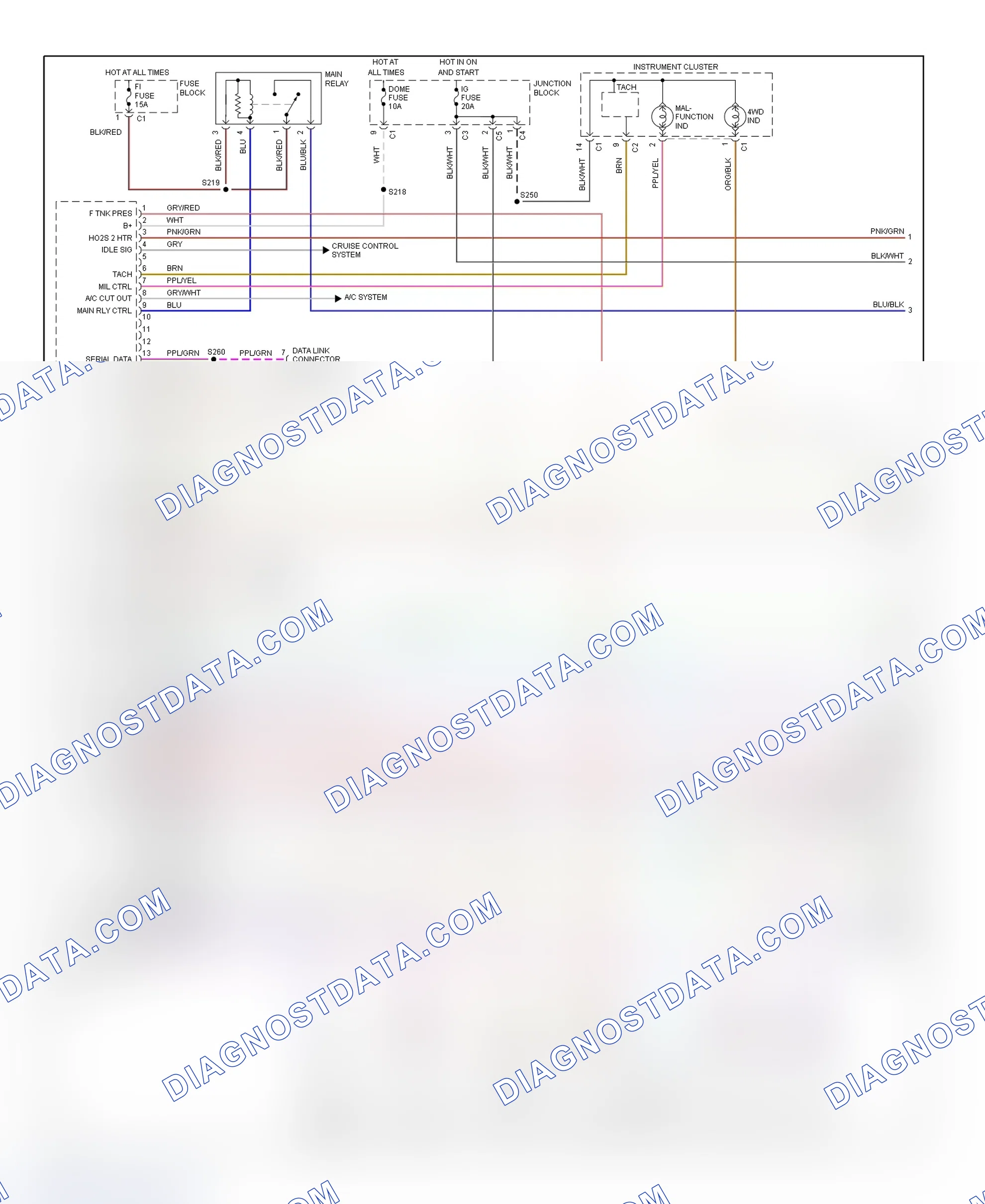 Scheme 179: PCM Wiring Diagram (Tracker - 1.6L - 1 Of 3)