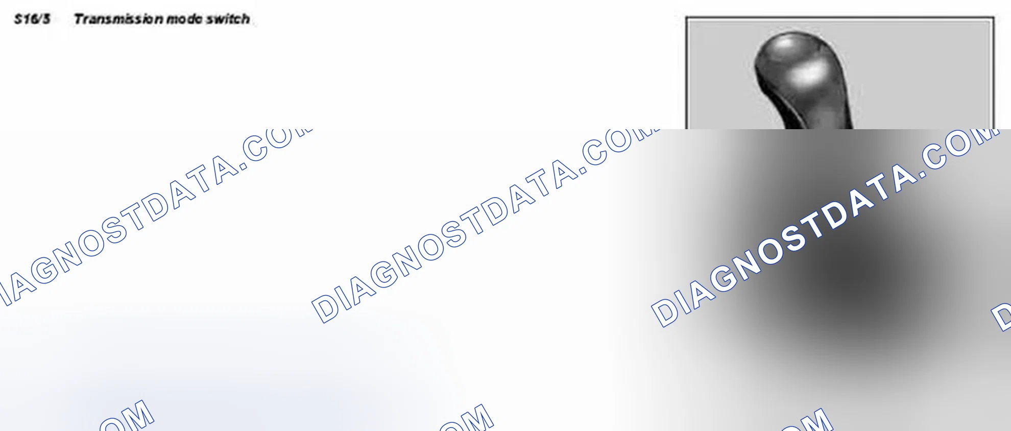 Scheme 387: Identifying Automatic Transmission Selector Lever Positions