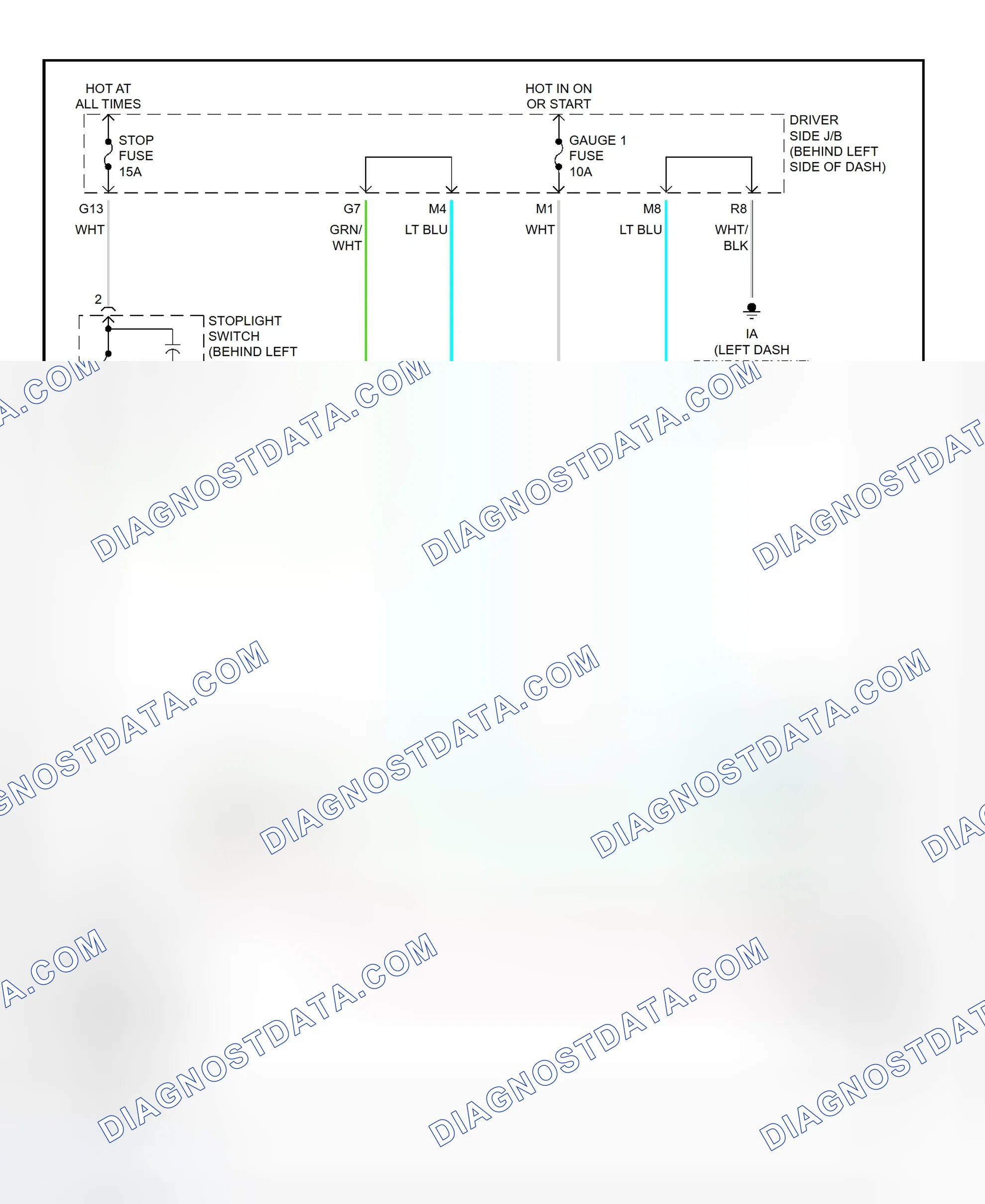 Scheme 354: Shift Interlock System Wiring Diagram (2002 - Lexus ES300)